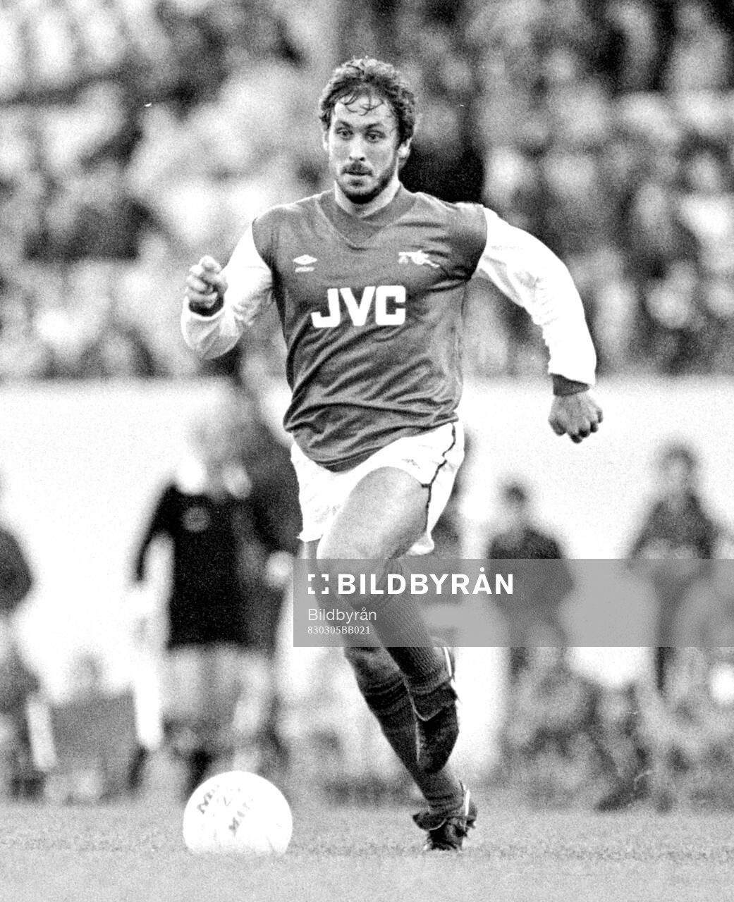 Football, Division One, England, Arsenal - Nottingham Forest: Kenny Sansom of Arsenal.