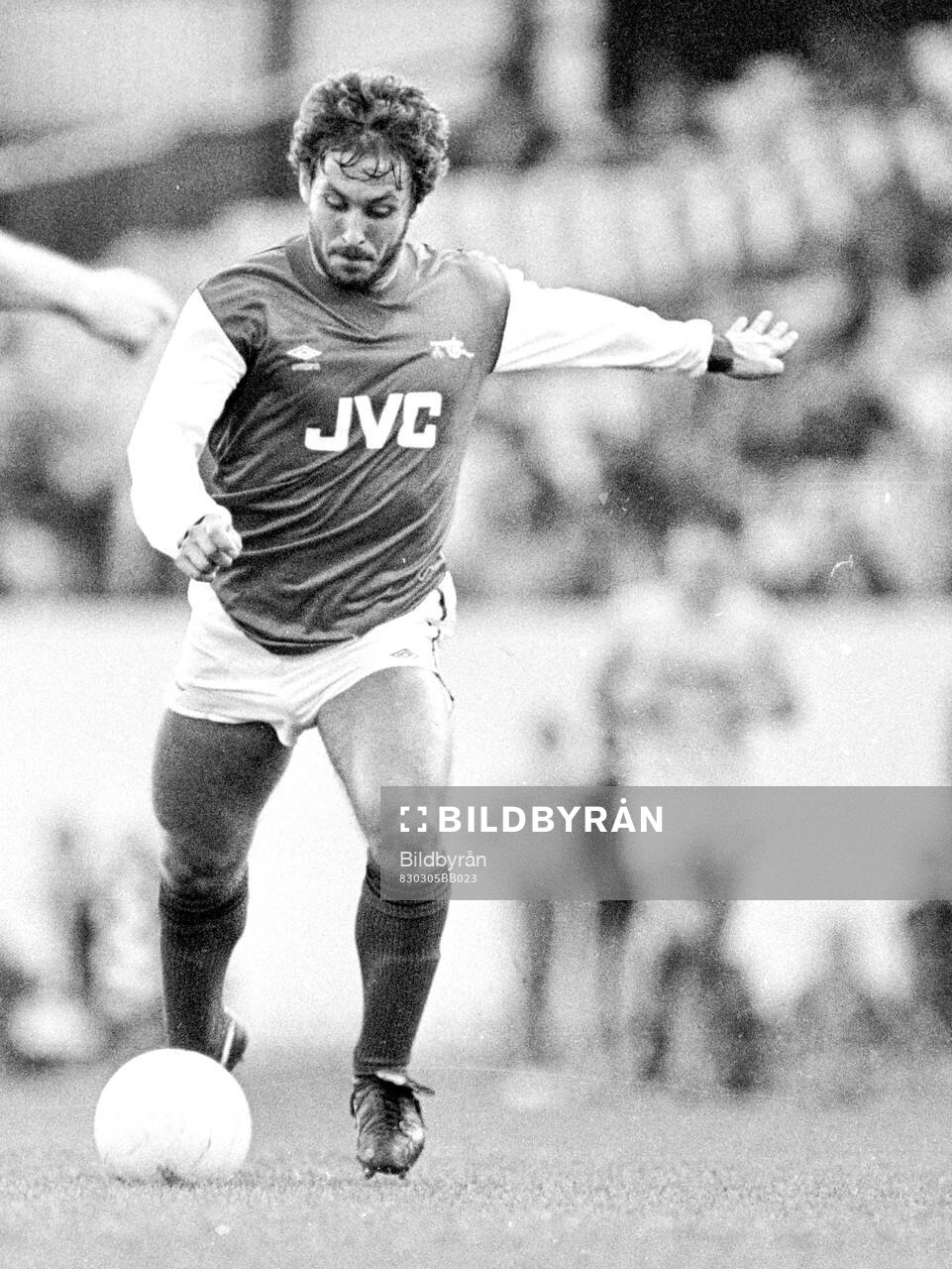 Football, Division One, England, Arsenal - Nottingham Forest: Kenny Sansom of Arsenal.