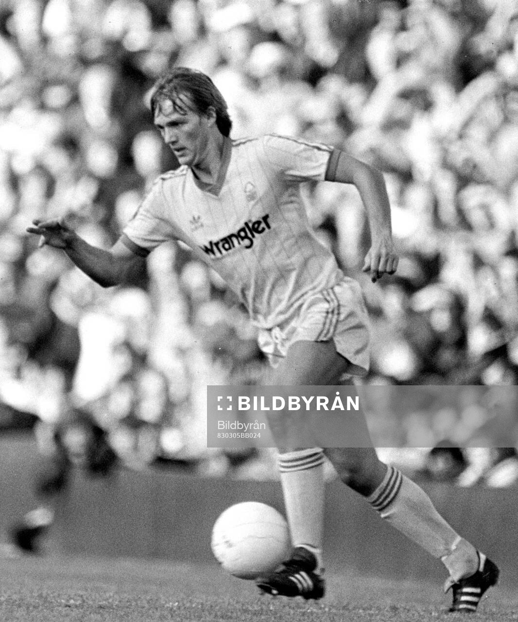 Football, Division One, England, Arsenal - Nottingham Forest: Kenny Swain of Nottingham Forest.