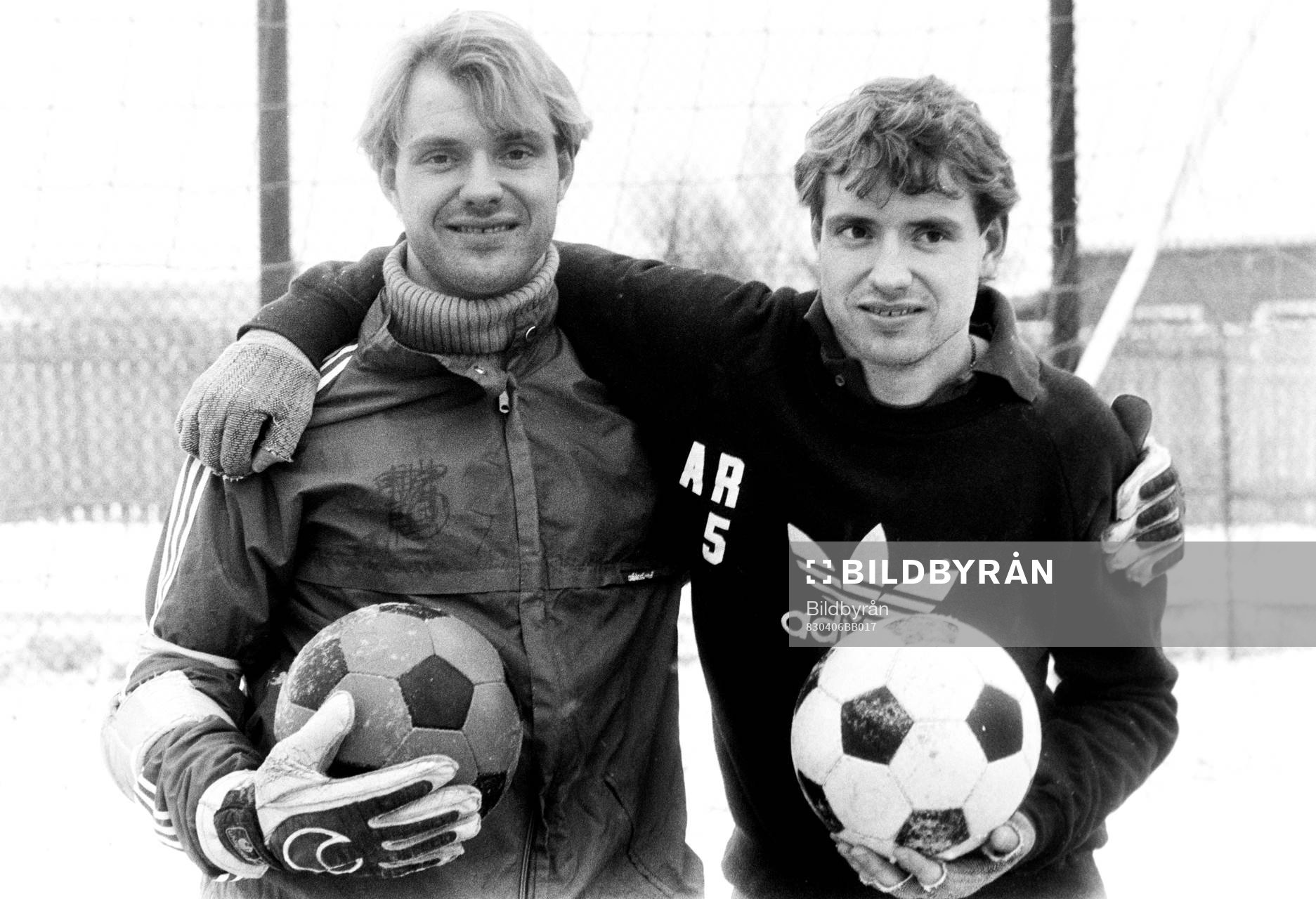 Fotboll, Allsvenskan, Öster, förhands: Thomas Ravelli, målvakt och Andreas Ravelli.
