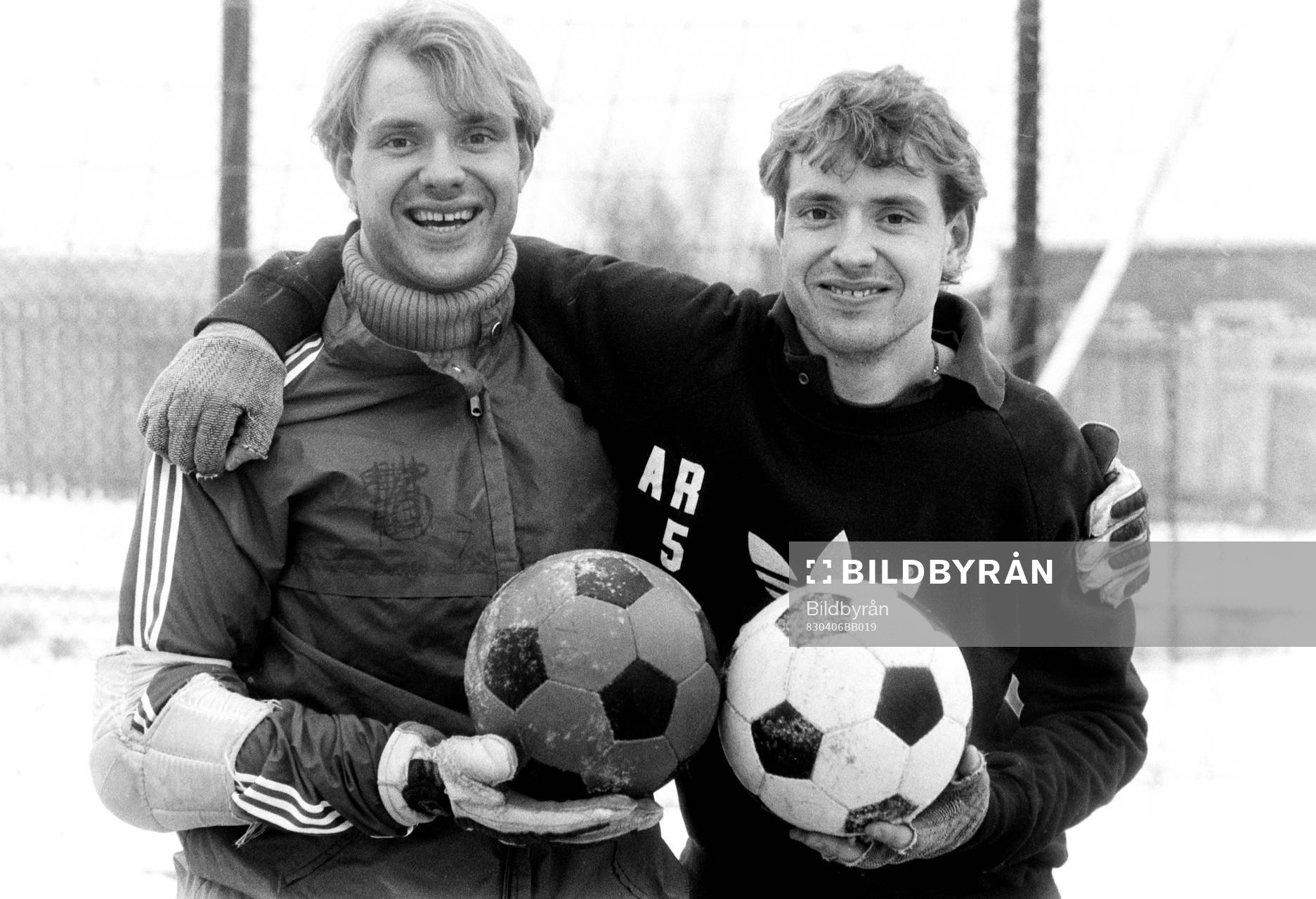 Fotboll, Allsvenskan, Öster, förhands: Thomas Ravelli, målvakt och Andreas Ravelli.