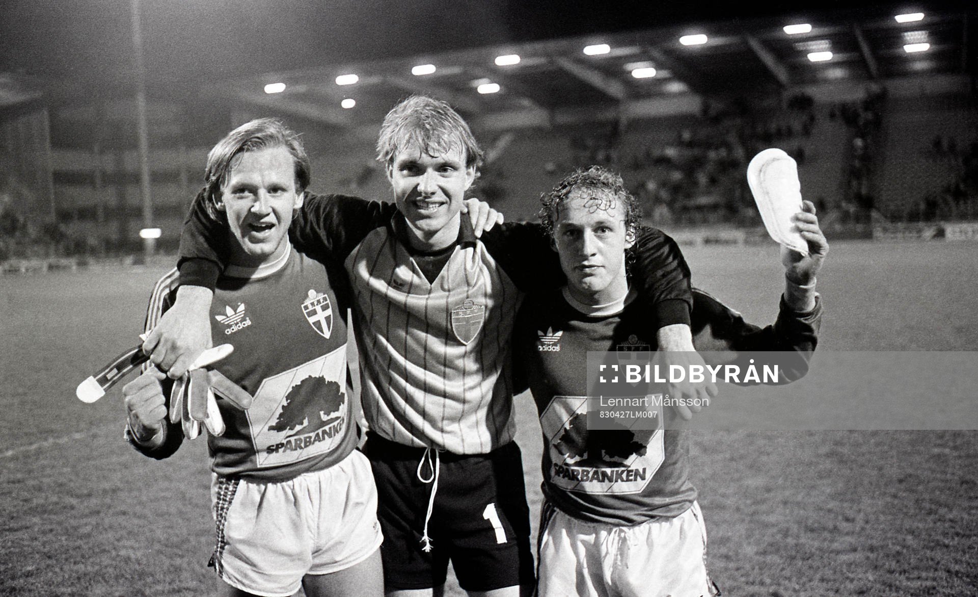 Dan Corneliusson, Thomas Ravelli och Robert Prytz, Sverige