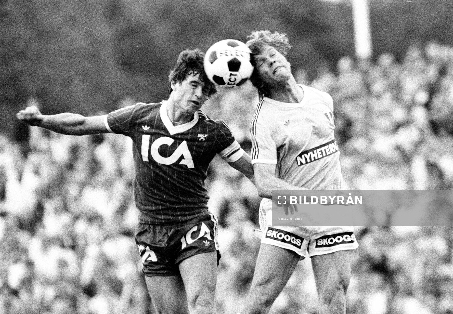 Glenn Hysén, Göteborg och Thomas Sunesson, Malmö, nick,
