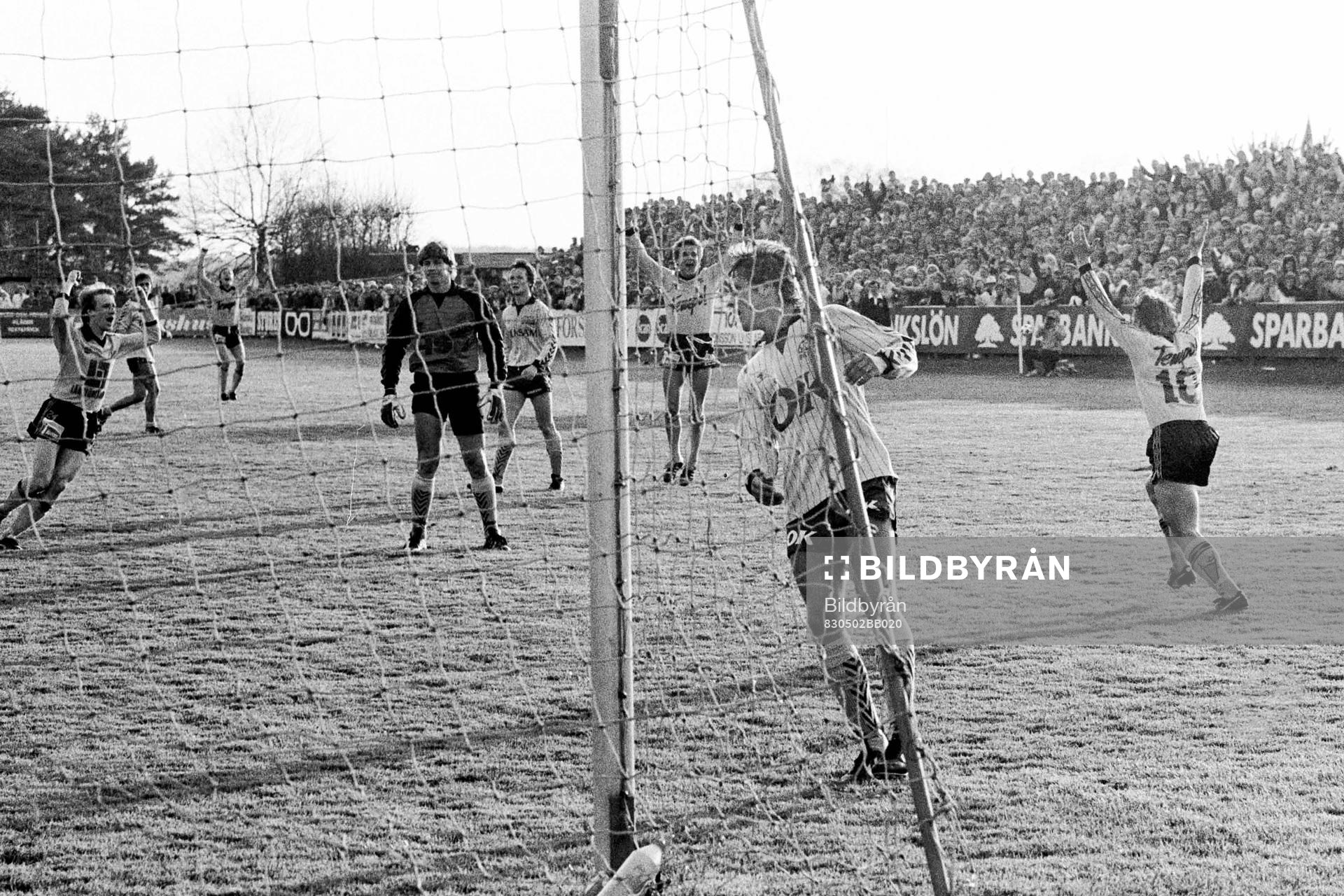 Bo Andersson, Mjällby gör 1-0 till hemmalaget