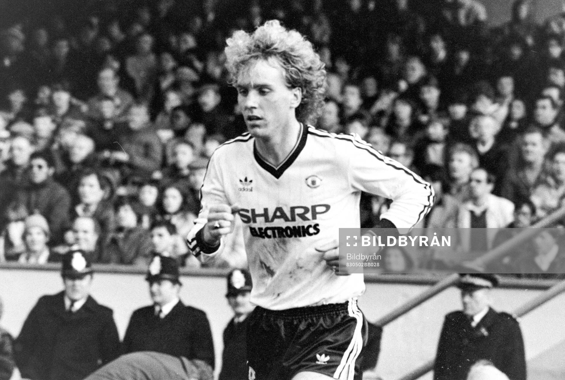 Football, Division One, England 1982-1983, Arsenal - Manchester United: Scott McGarvey of Manchester United.   