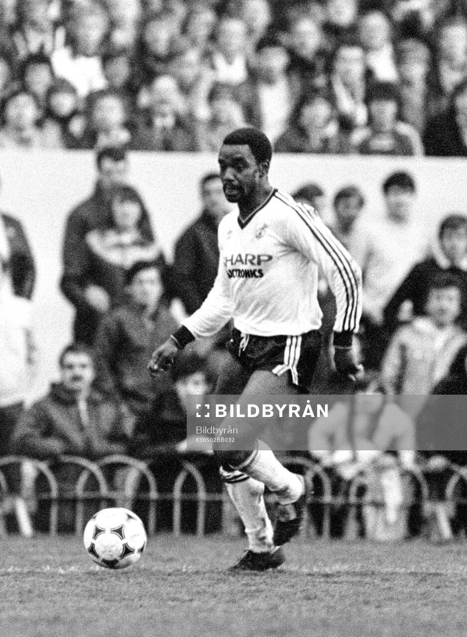 Football, Division One, England 1982-1983, Arsenal - Manchester United: Laurie Cunningham of Manchester United.