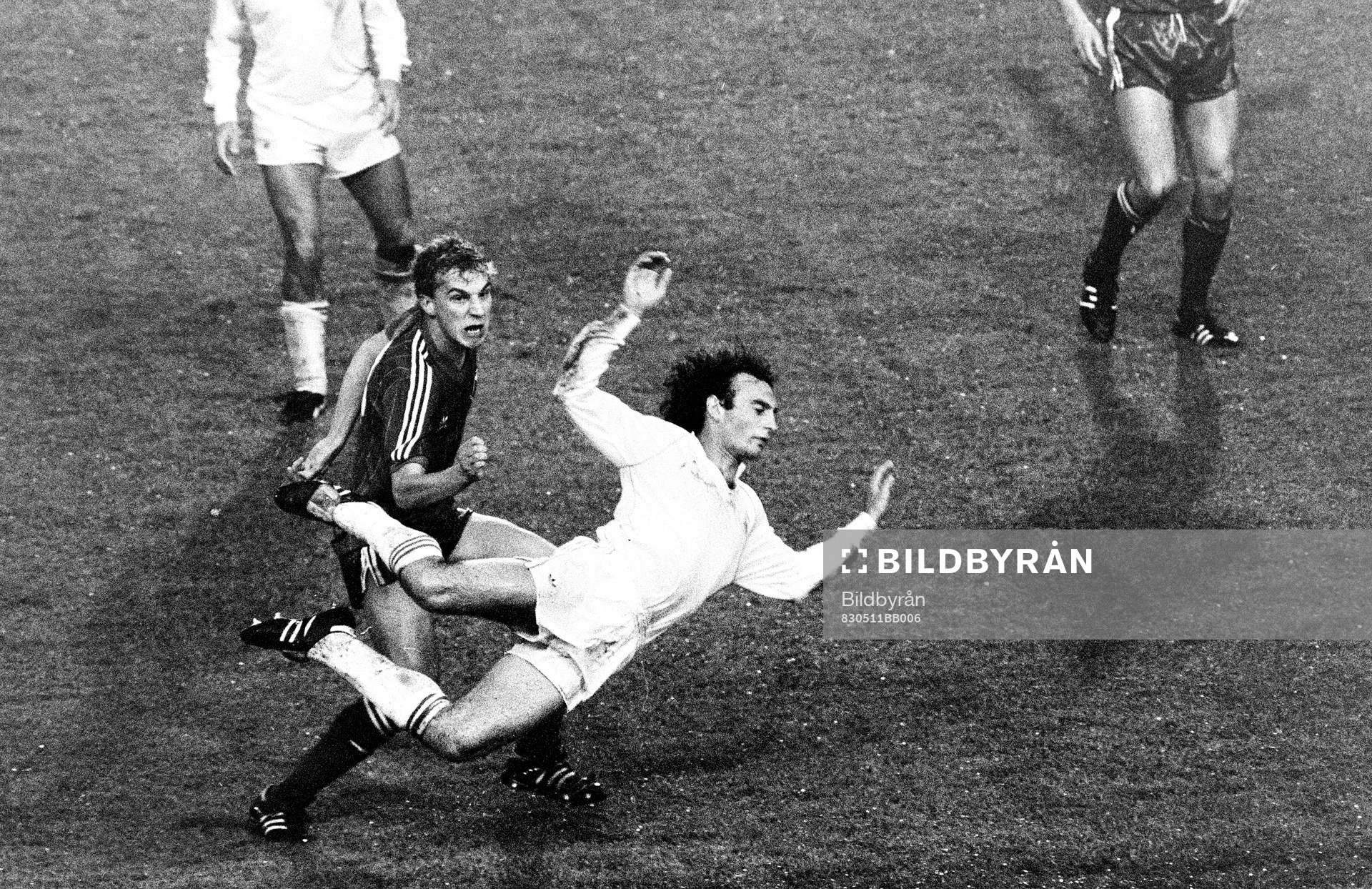 Fotboll, Cupvinnarcupen, Final, Aberdeen - Real Madrid, 2-1: Tuffa tag i matchen.