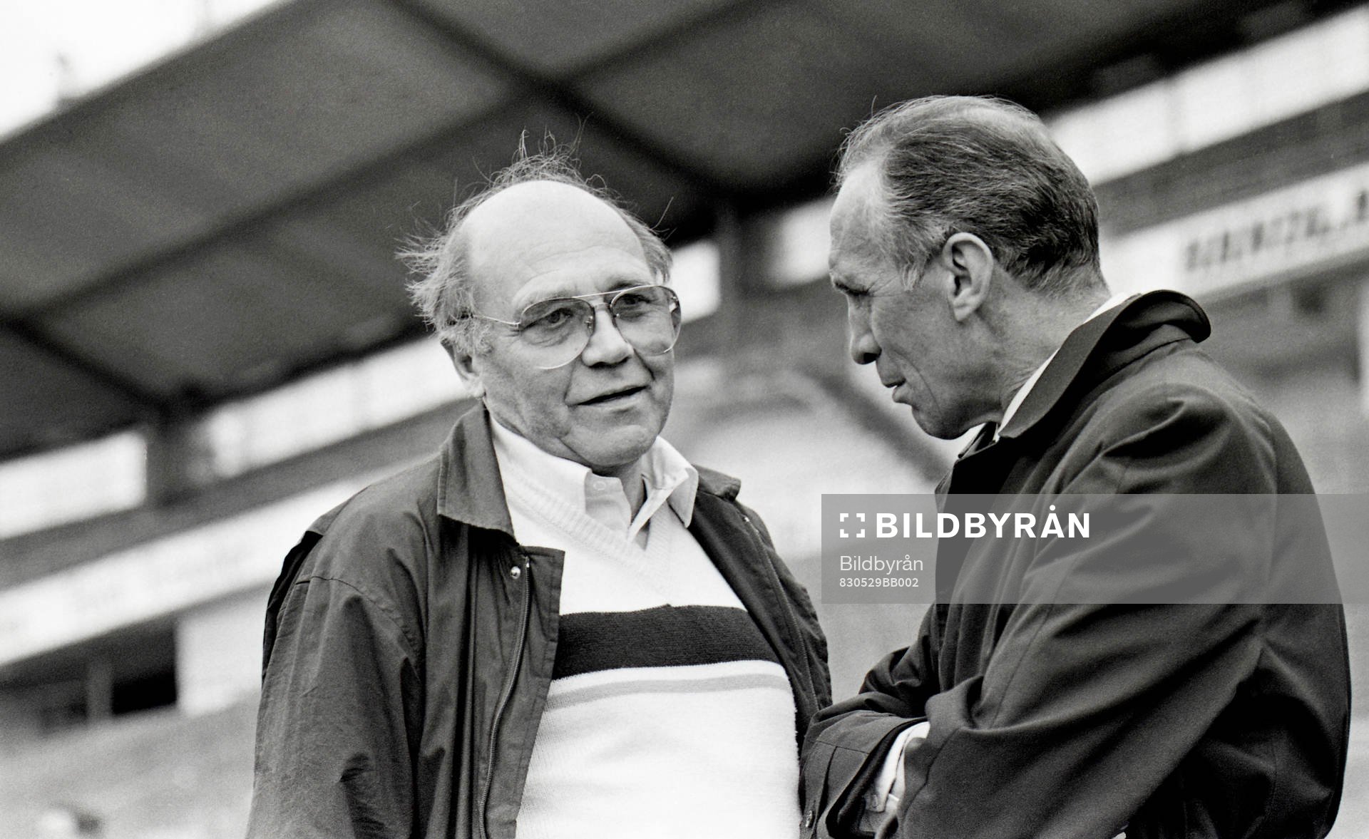 Gunnar Gren och Enzo Bearzot, Förbundskapten, Italien
