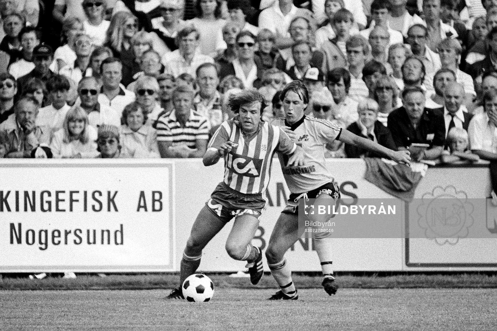 Göteborg Roland Nilsson och mjällbys Jörgen Nylander i