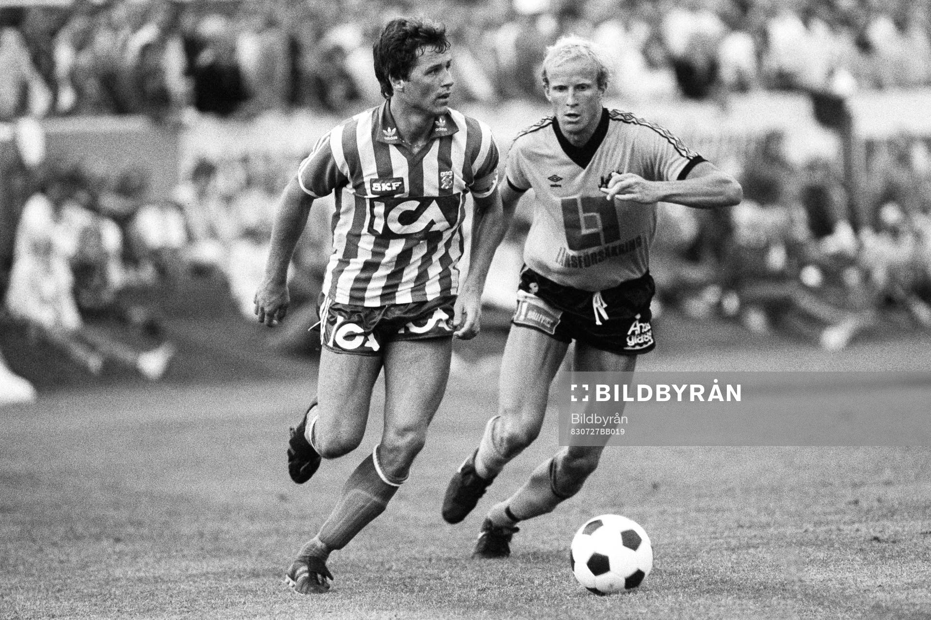  Glenn Hysén, Göteborg och mjällbys Roy Nylander.