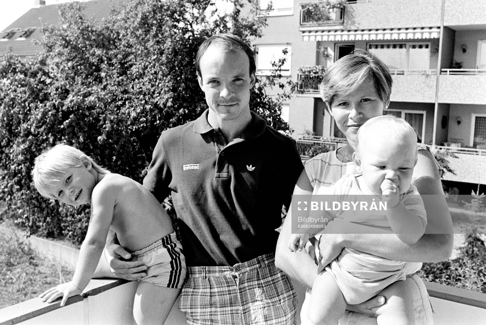 Jan Svensson, Frankfurt med fru och barn