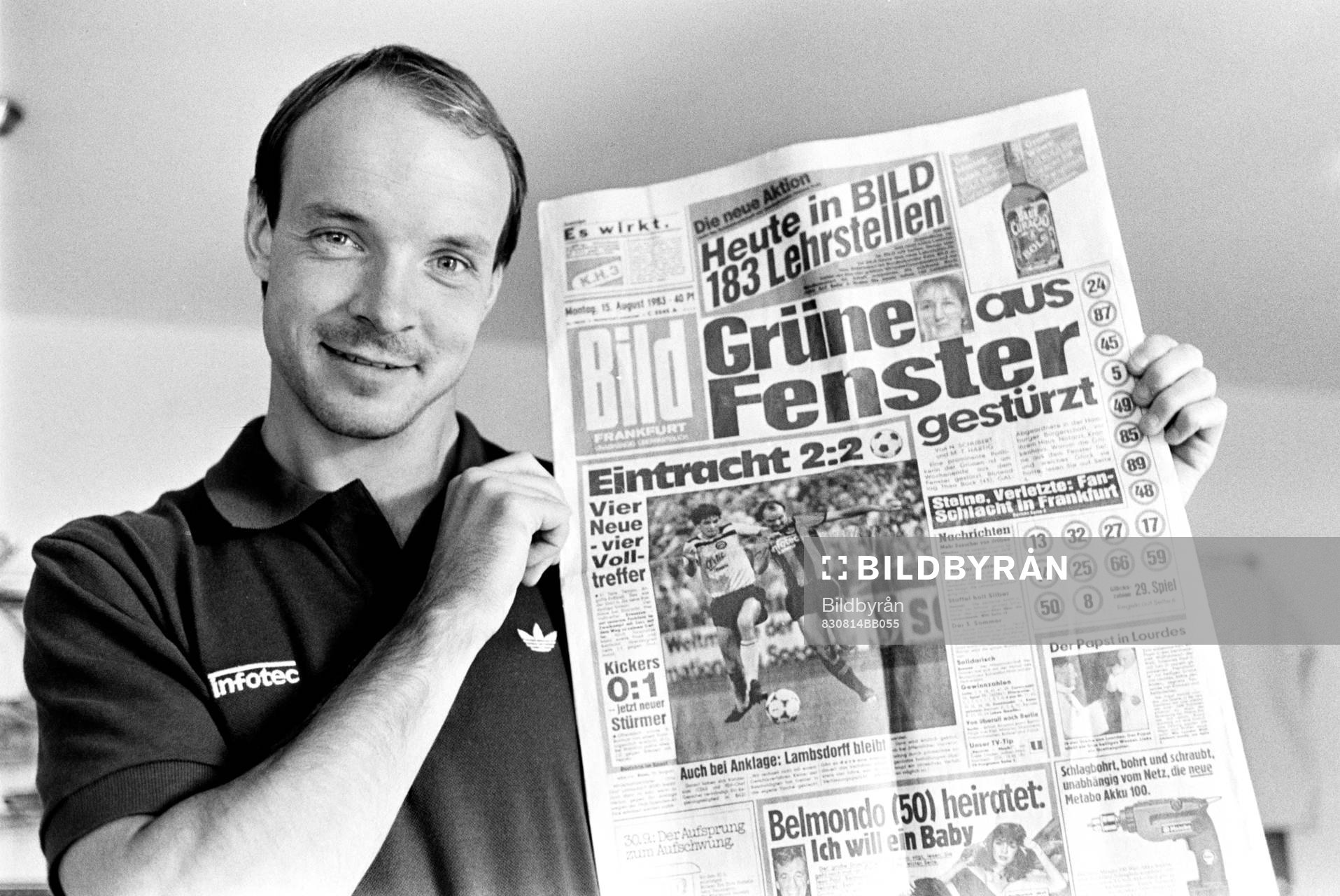 Jan Svensson, Frankfurt med en tidning