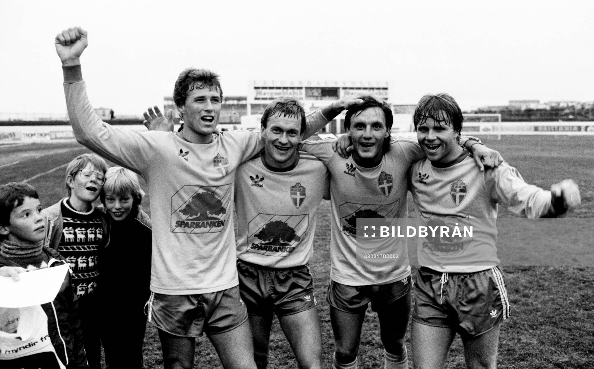 Glenn Hysén, Stig Fredriksson, Sten-Ove Ramberg och Mats