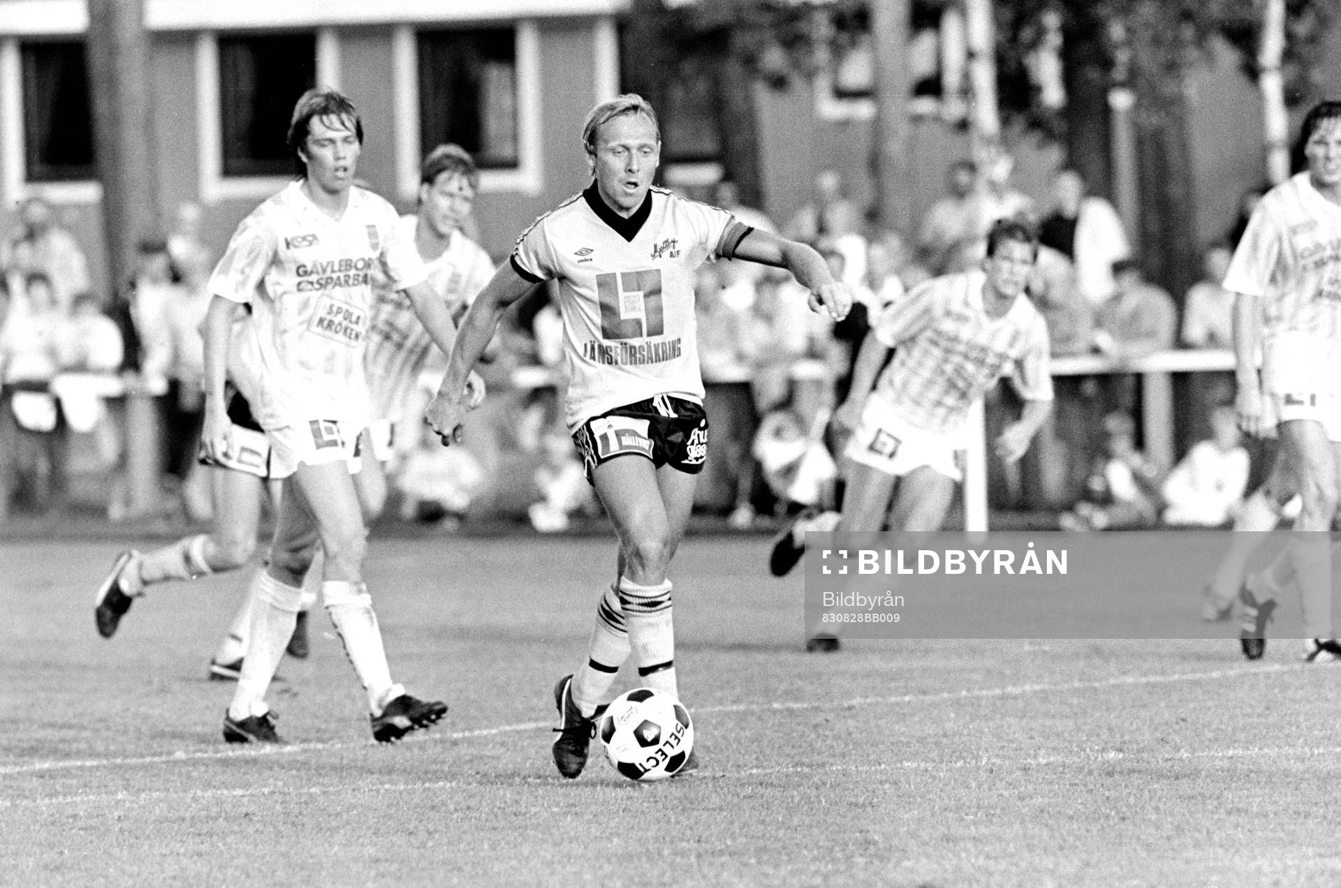 Fotboll, Allsvenskan, Mjällby - Gefle, 2-1: Sven-Bertil Andersson, Mjällby.