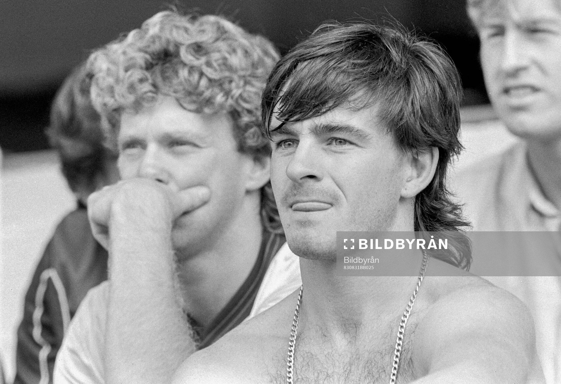 Football, English Division One 1983-84, Arsenal, Training session:  Tony Woodcock and Charlie Nicholas of Arsenal.