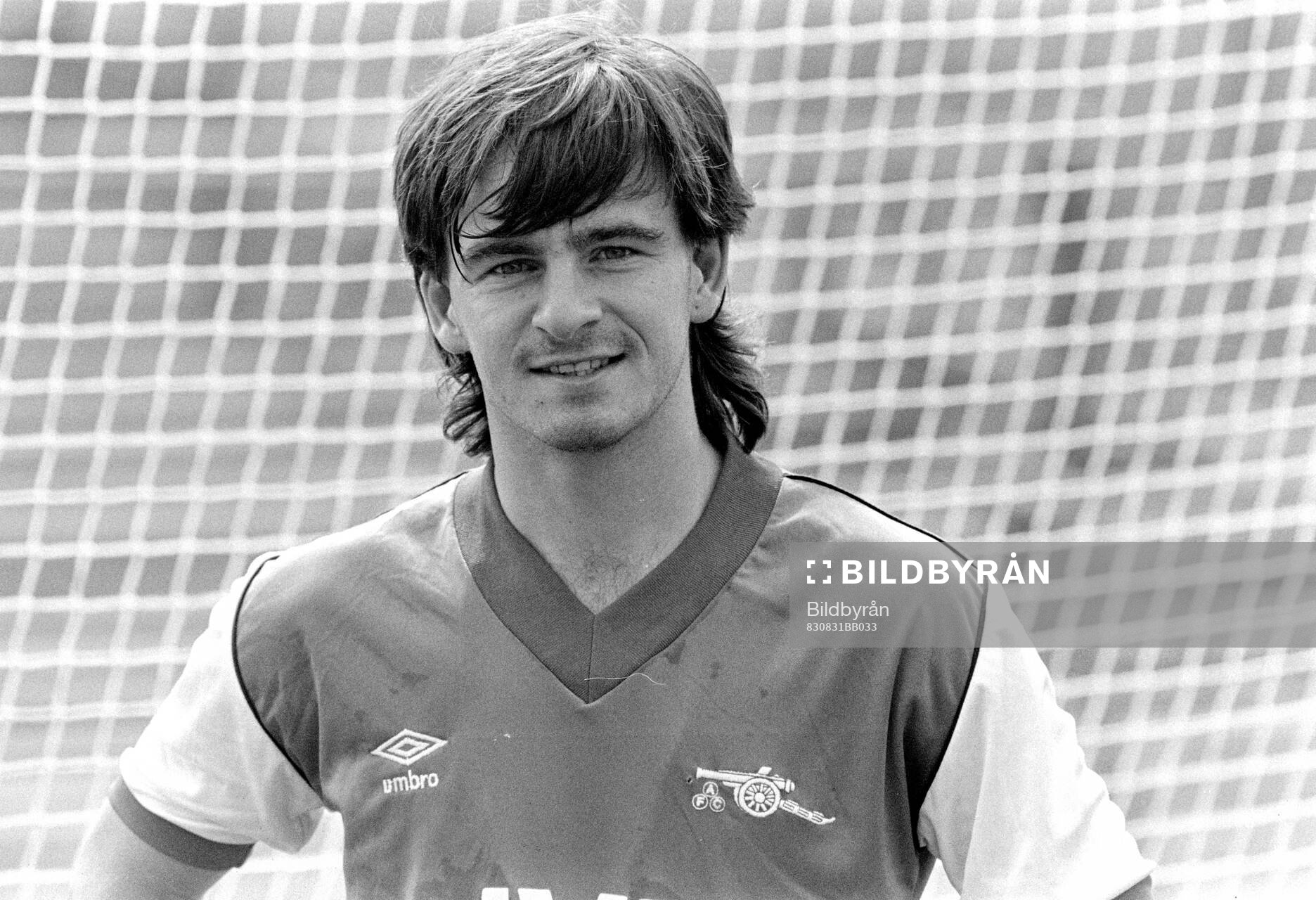 Football, English Division One 1983-84, Arsenal, Training session: Charlie Nicholas of Arsenal.