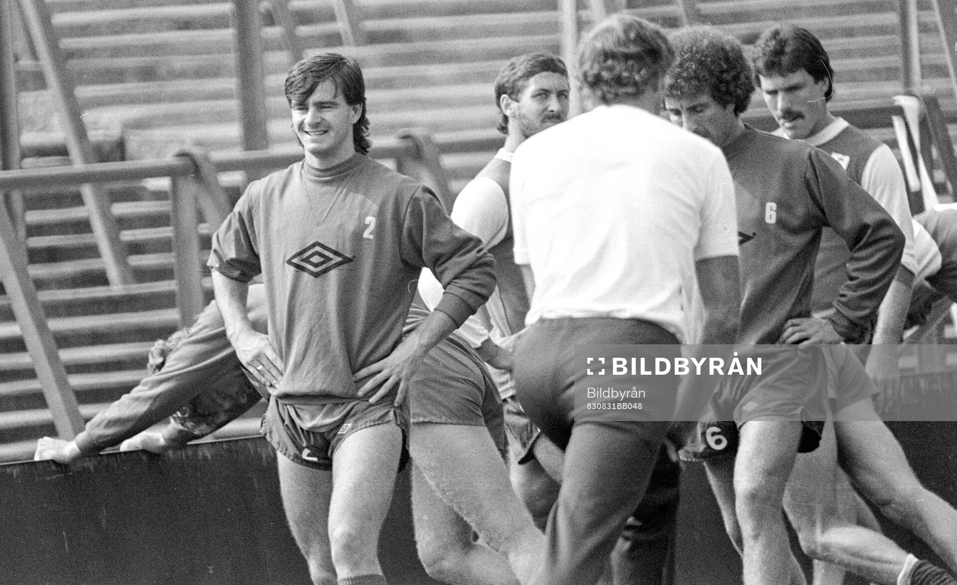Football, English Division One 1983-84, Arsenal, Training session: Charlie Nicholas of Arsenal.
