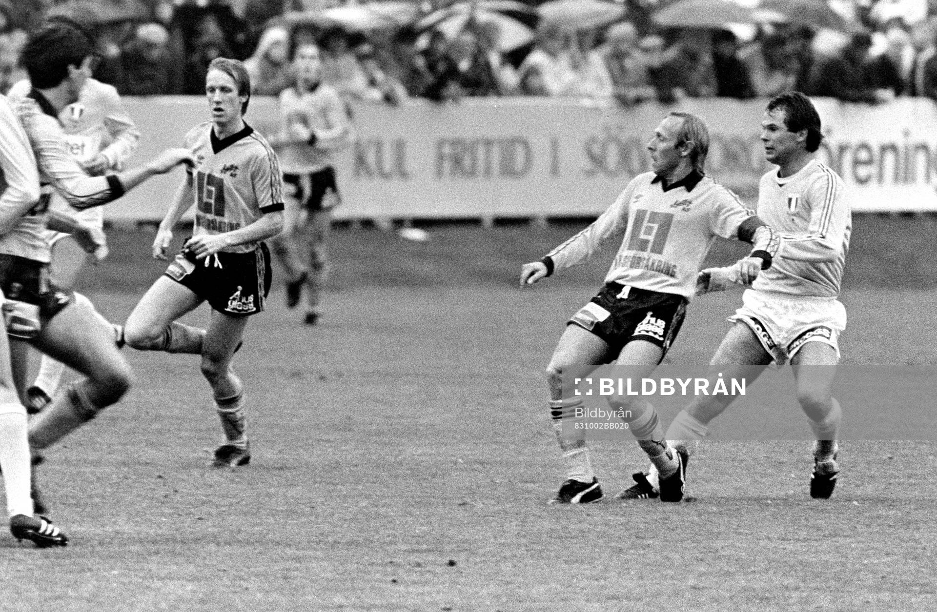 Mjällbys Sven-Bertil Andersson med Magnus Andersson,