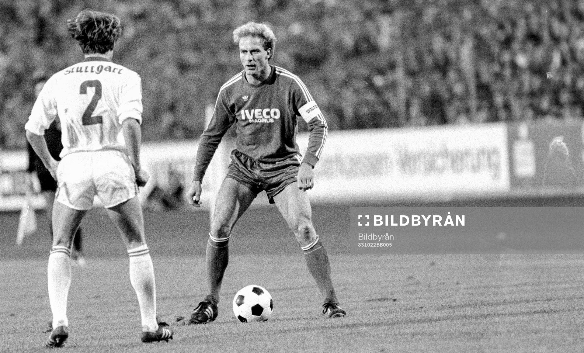 Football, Bundesliga 1983-1984, Stuttgart - Bayern Munich: Karl-Heinz Rummenigge of Bayern.   