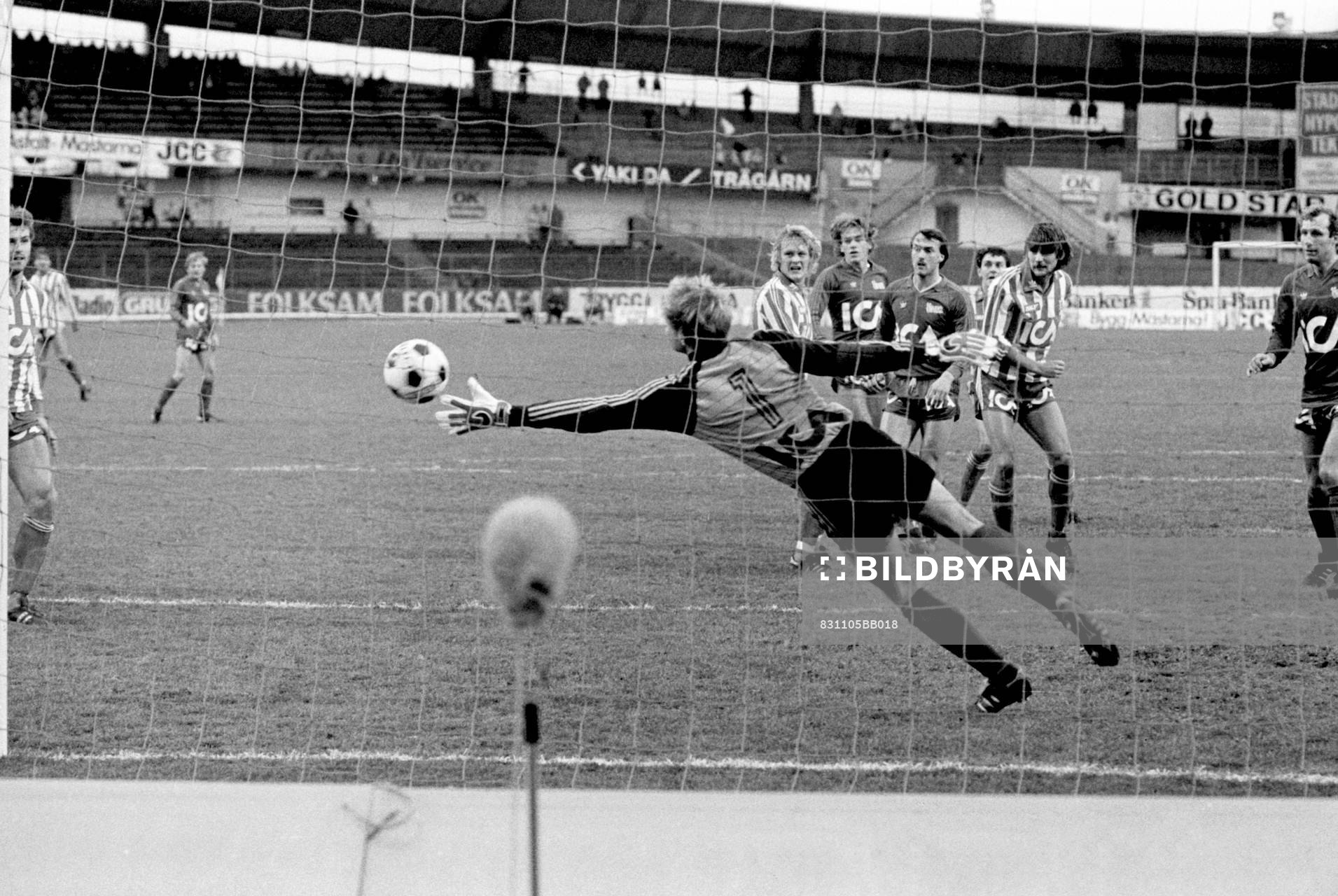 Håkan Sandberg, Göteborg gör mål på Thomas Ravelli,