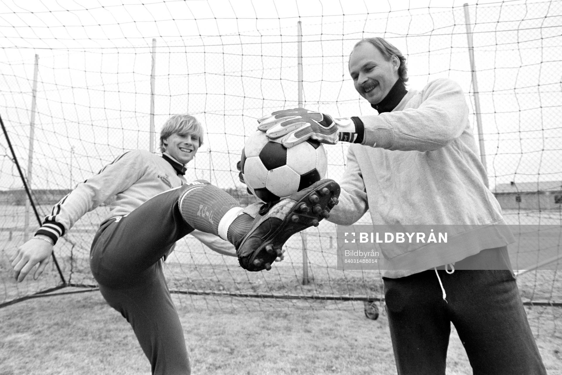 Alf Olsson och Bengt Svensson, målvakt