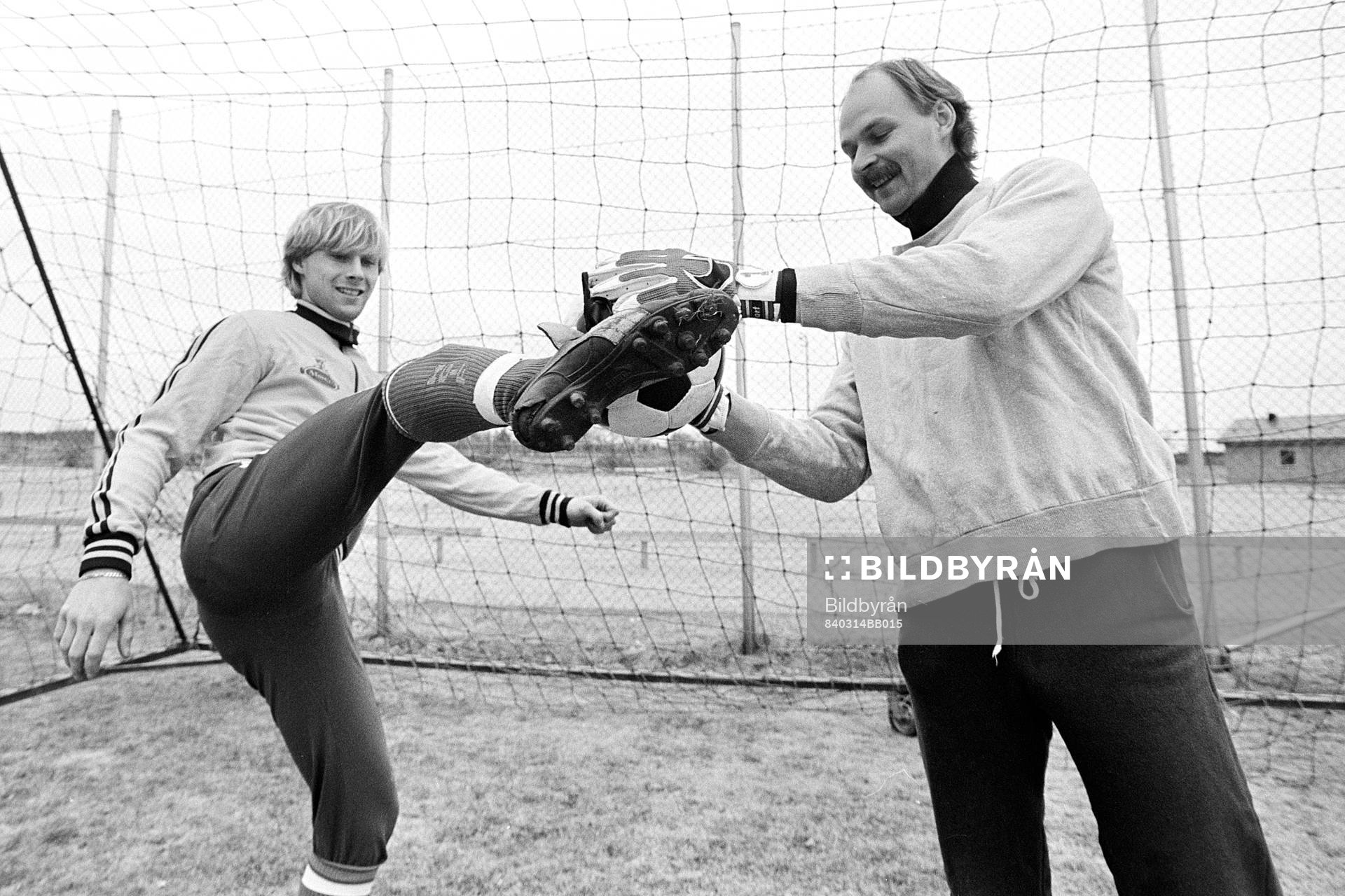 Alf Olsson och Bengt Svensson, målvakt