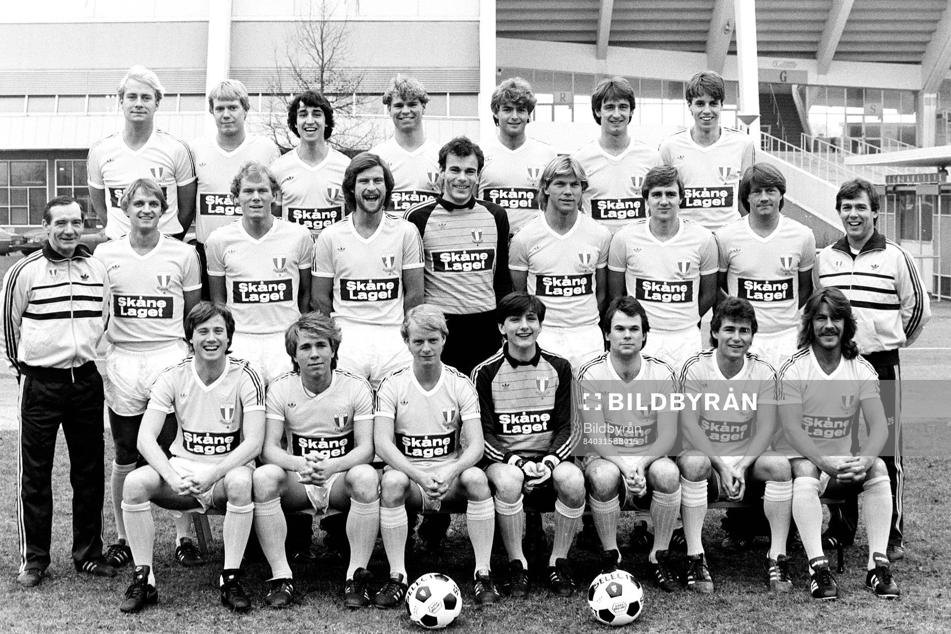 Bakre raden fr. v Mats Magnusson, Lars Larsson, Deval