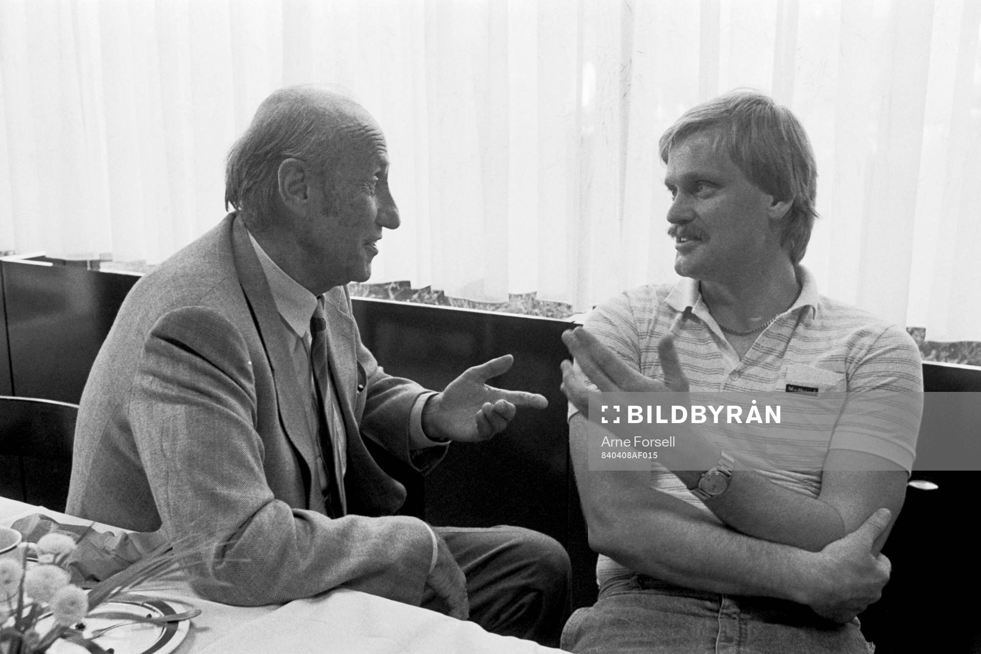 Tysklands förbundskapten Helmut Schön och Ronnie