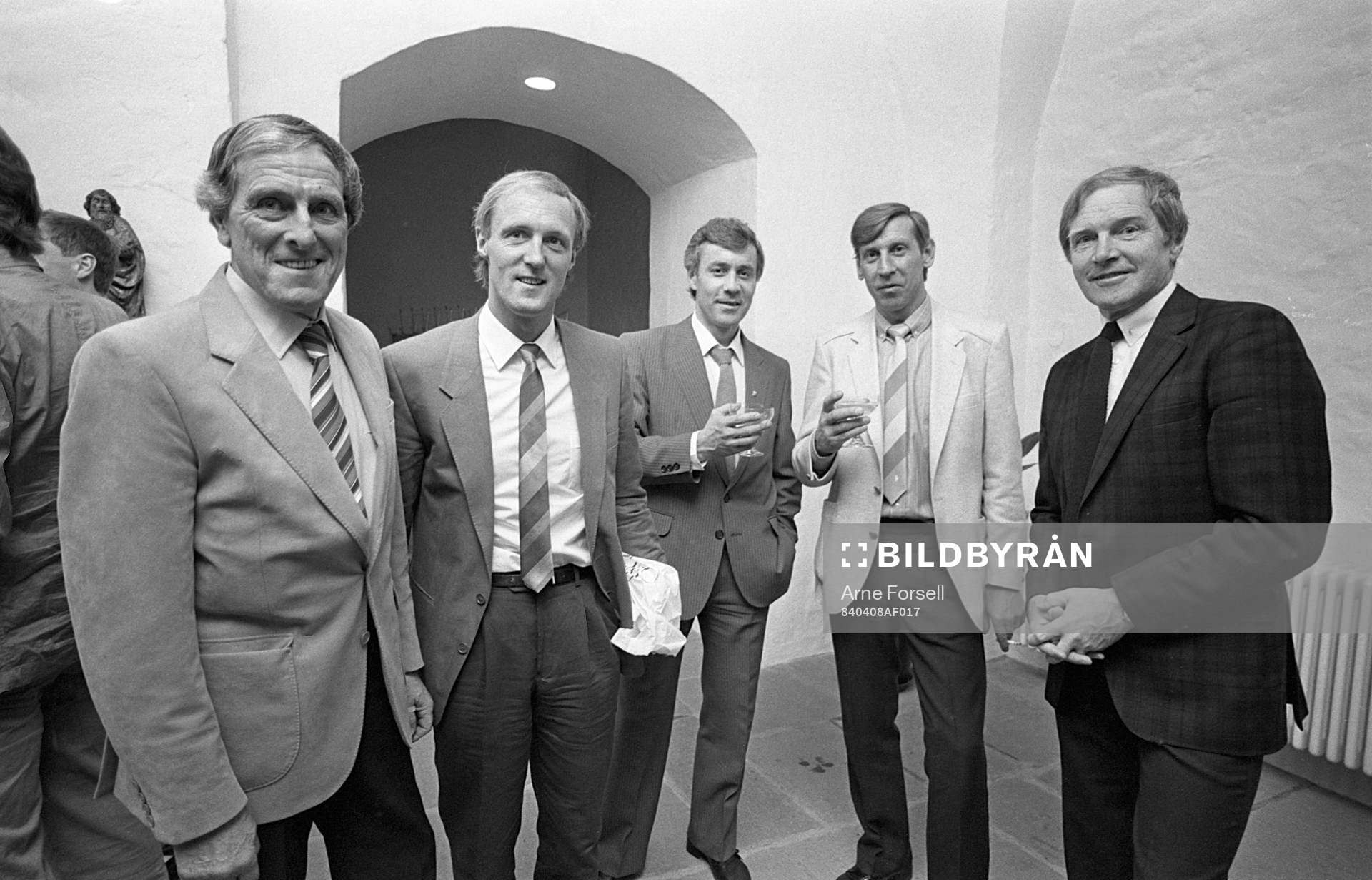 Fr.v Georg Ericson, Roland Sandberg, Ove Kindvall, Bo