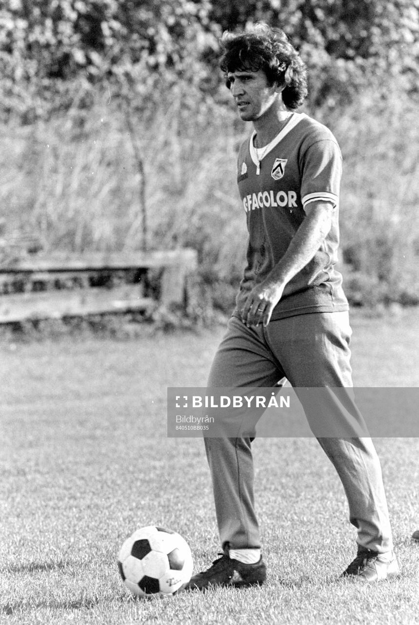 Zico at Udinese training session