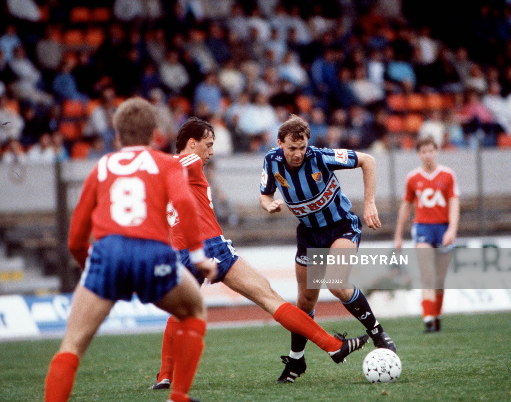 Fotboll, Sören Börjesson, Djurgården och Morgan Hansson,