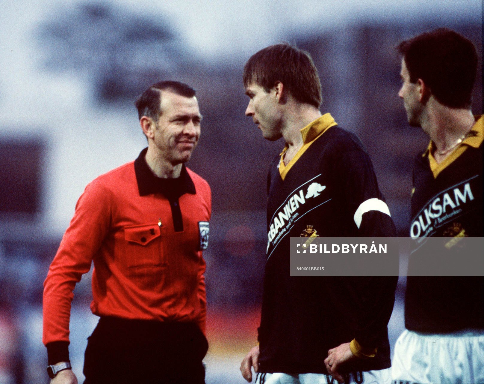 Fotboll, Erik Fredriksson, domare och Sven Dala Dahlkvist,