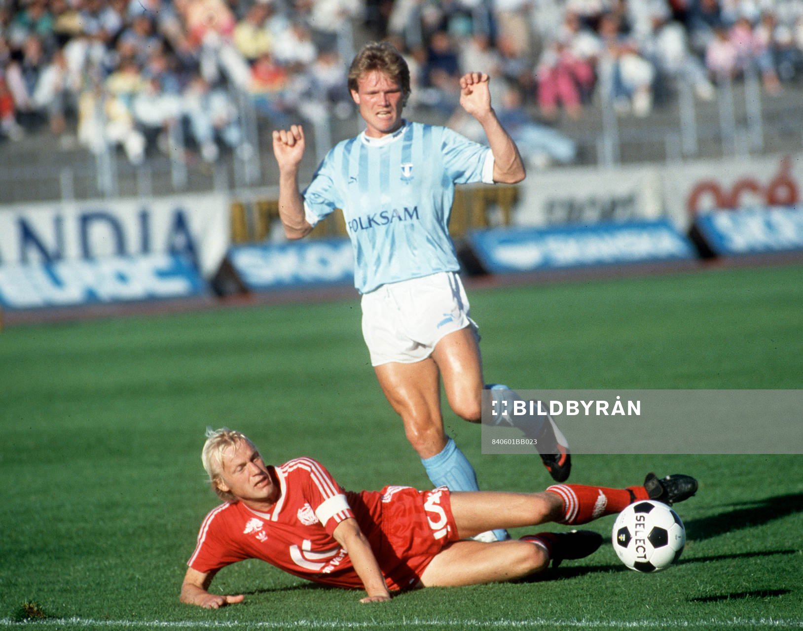 Fotboll, Leif Engqvist, Malmö och Håkan Arvidsson, Kalmar
