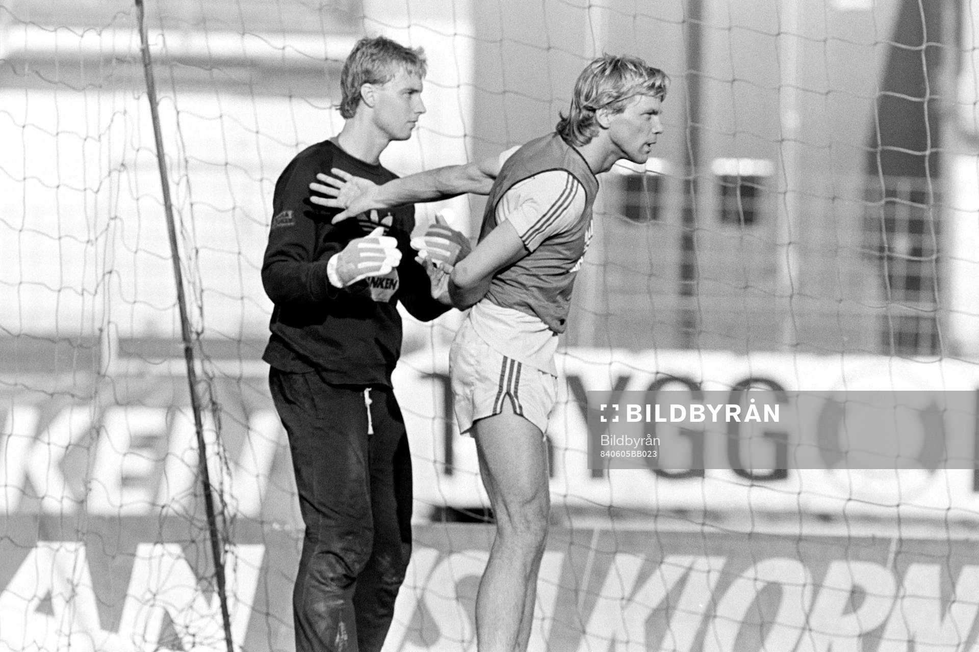 Bernt Ljung, målvakt och Thomas Sunesson