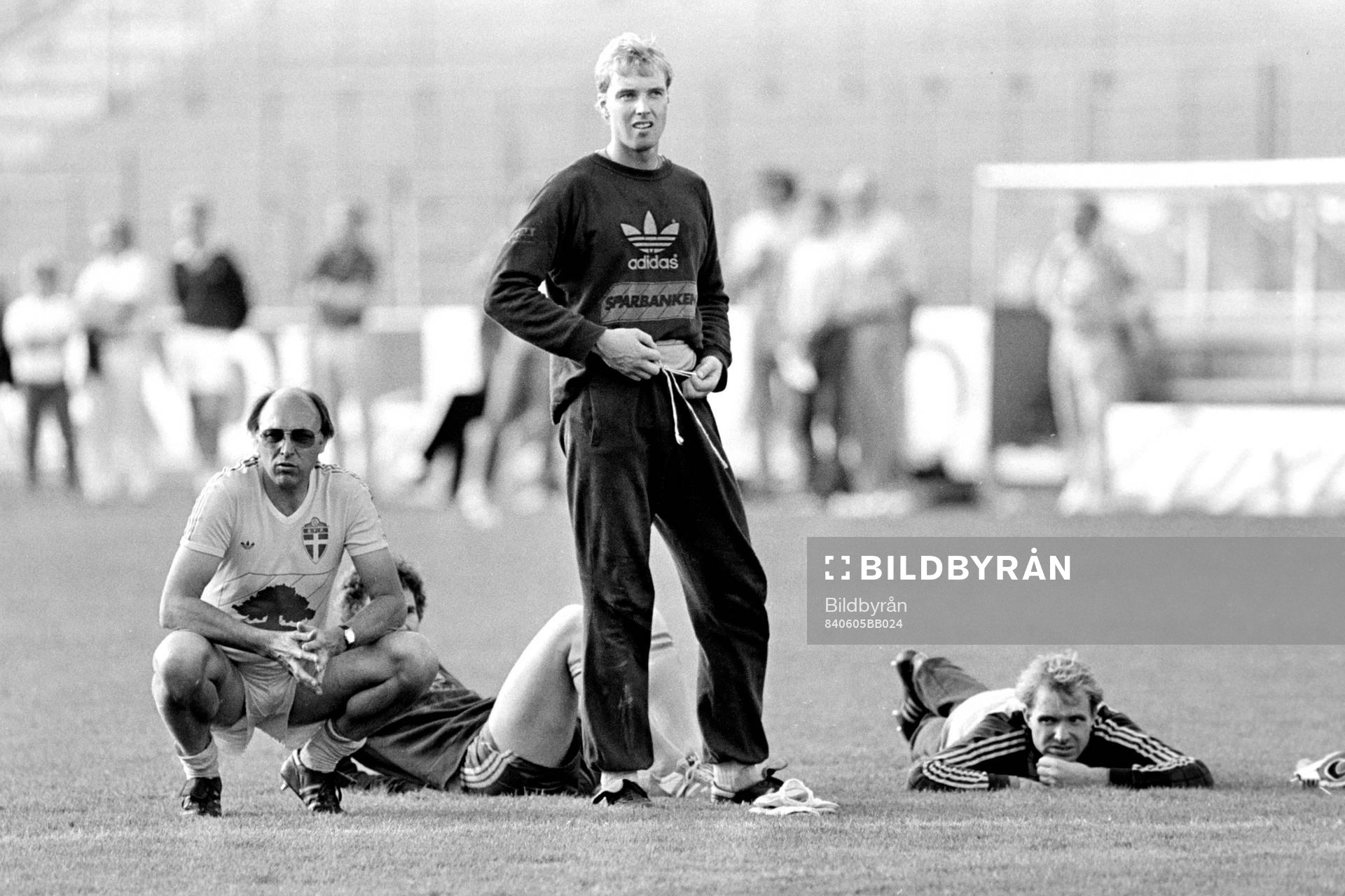 Lars Arnesson, förbundskapten och Bernt Ljung, målvakt