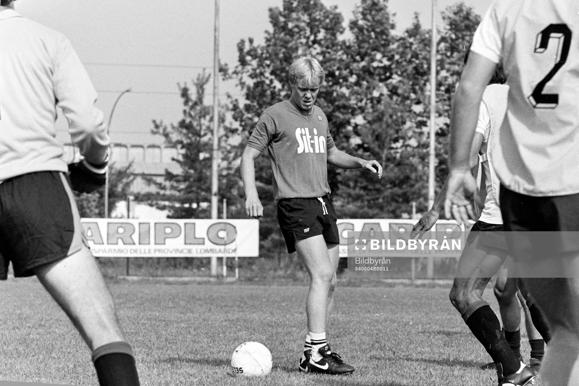 Lars Larsson på träning