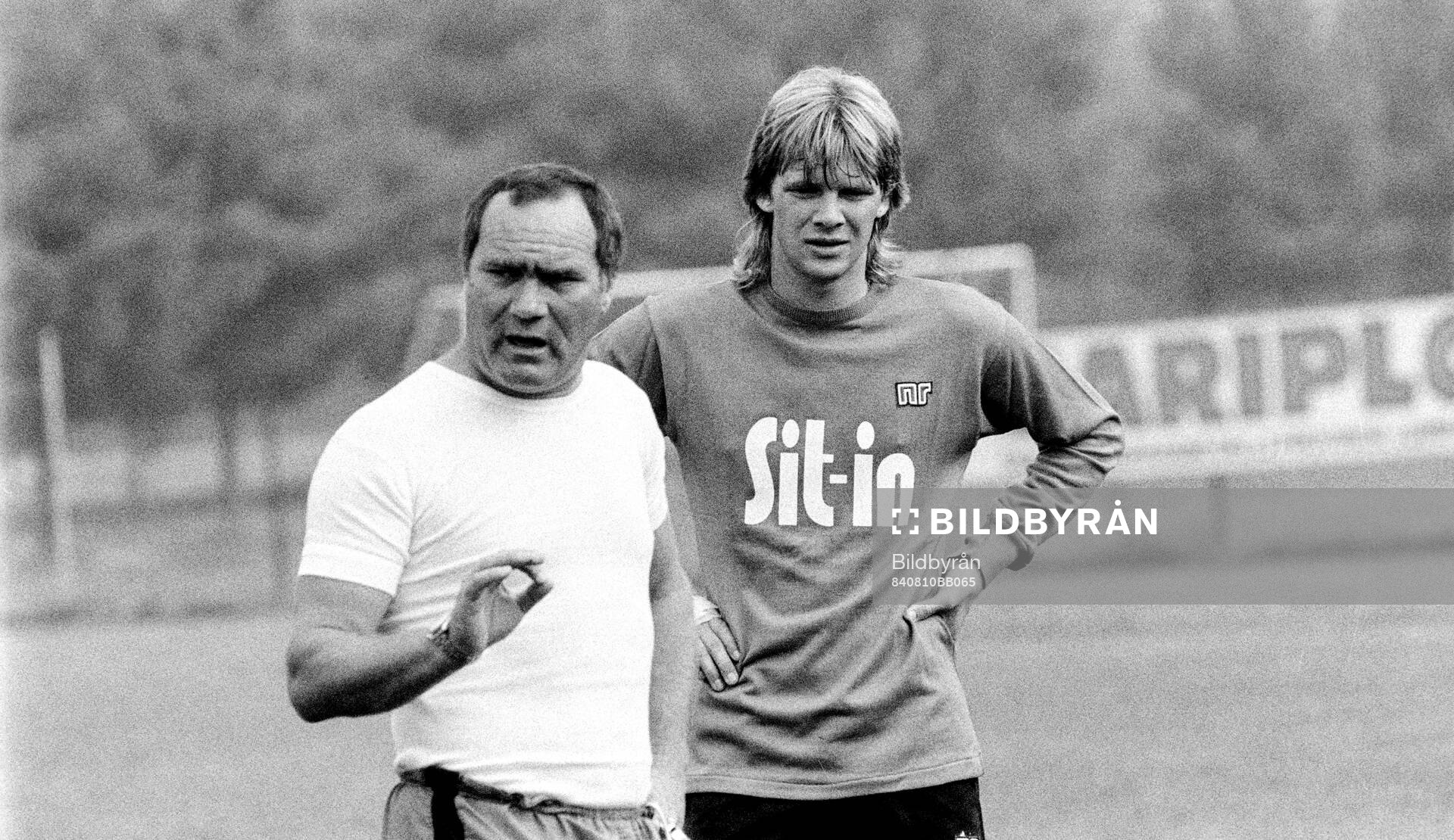 Glenn Strömberg and manager Neddo Sonetti of Atalanta