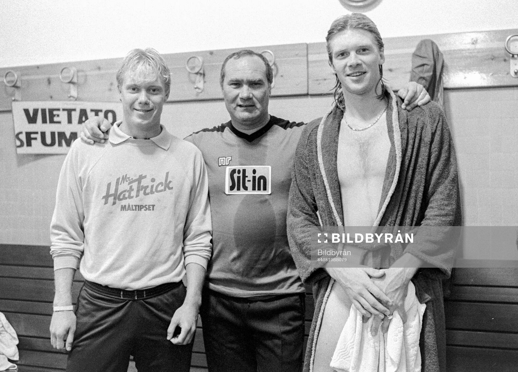 Lars Larsson, manager Neddo Sonetti and Glenn Stromberg of