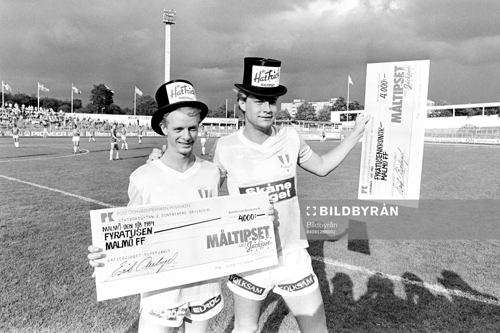 Mr Hattrick. Anders Palmér och Mats Magnusson, Malmö