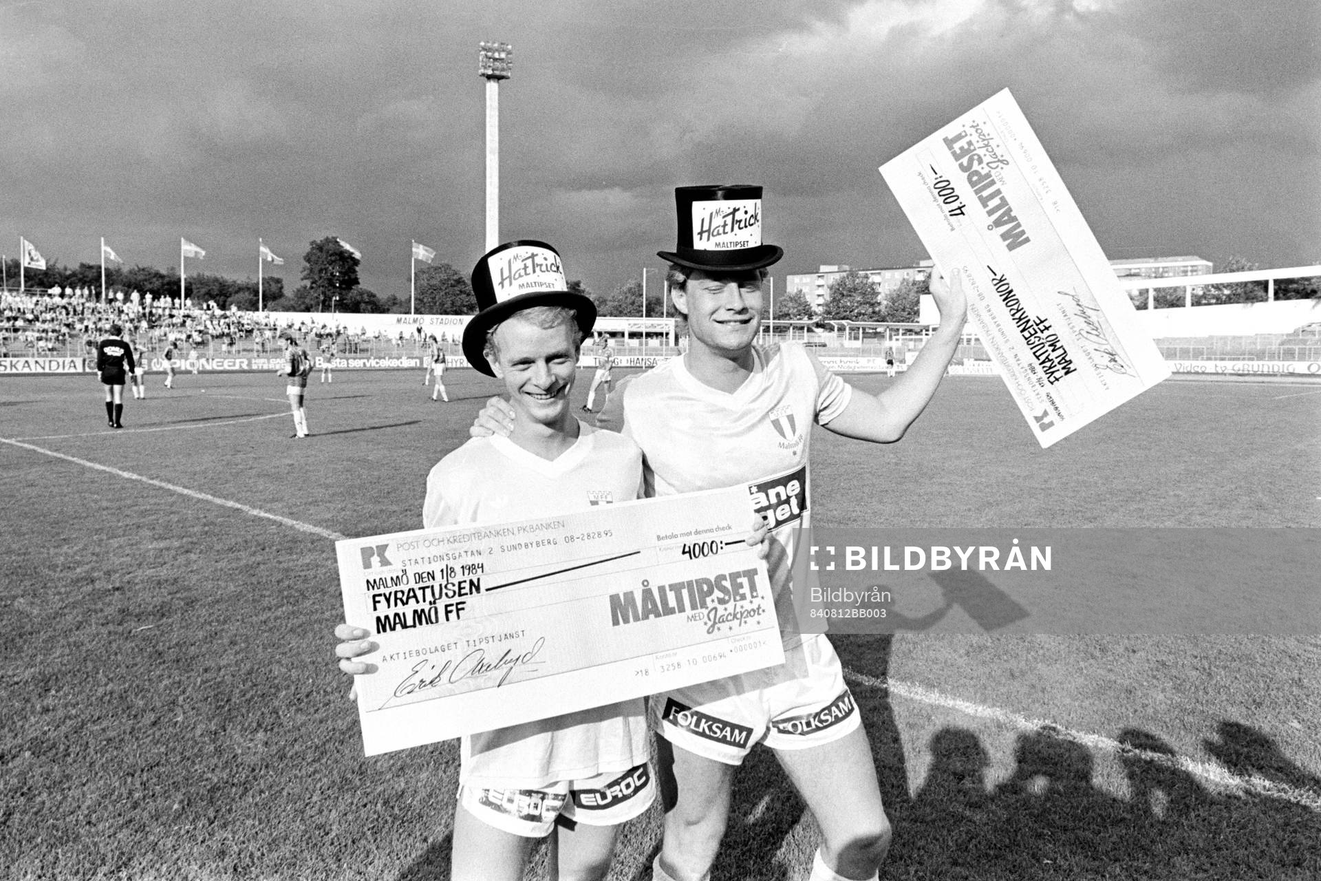 Mr Hattrick. Anders Palmér och Mats Magnusson, Malmö