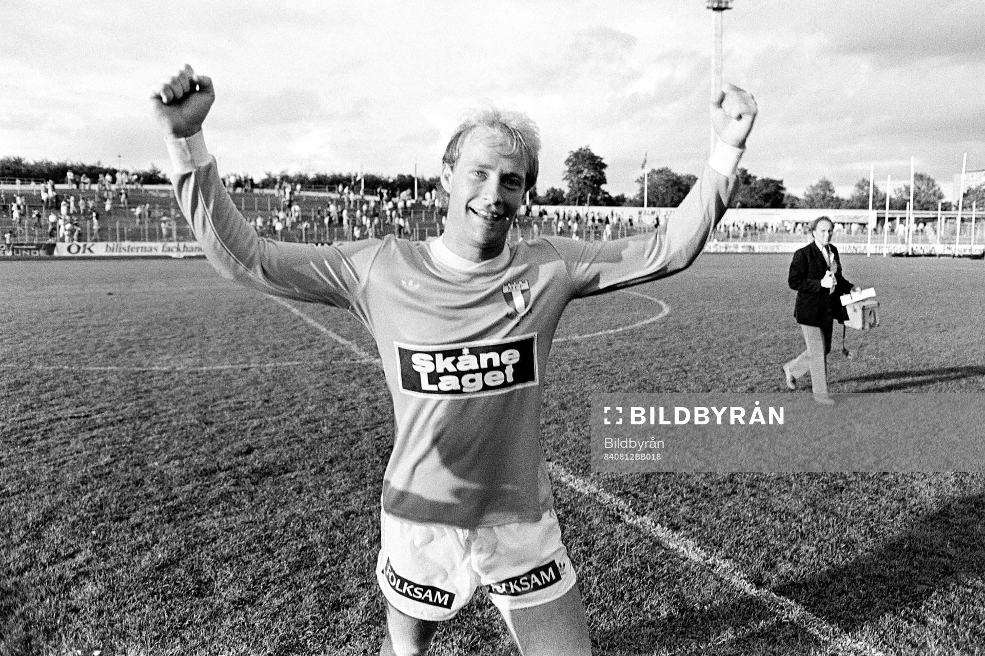 Mats Magnusson, Malmö tremålsskytt jublar