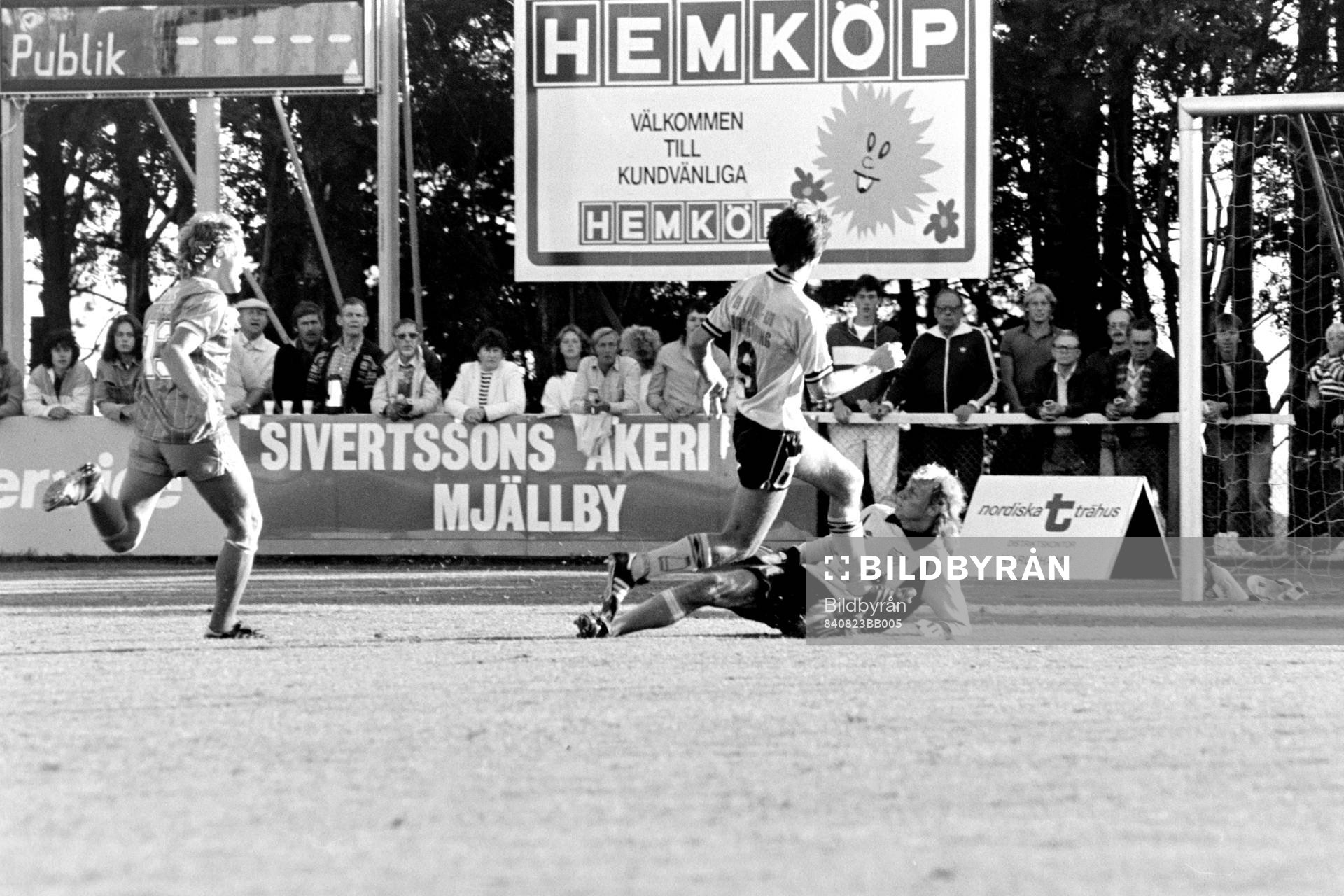 Lennart Johansson, Mjällby fri med malmös målvakt