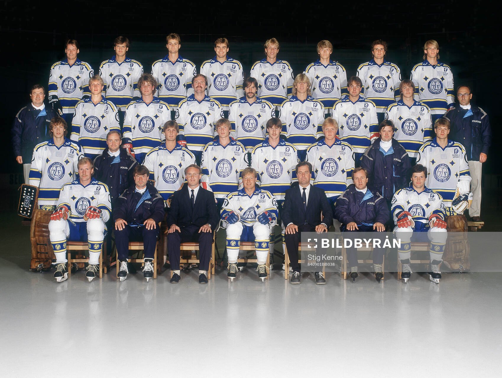 Spelare och personal i Leksand