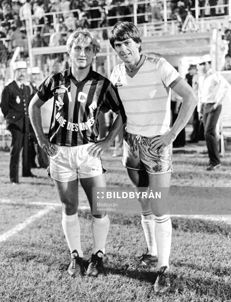 Thomas Larsson of Nice and Teitur Thordarsson of Cannes