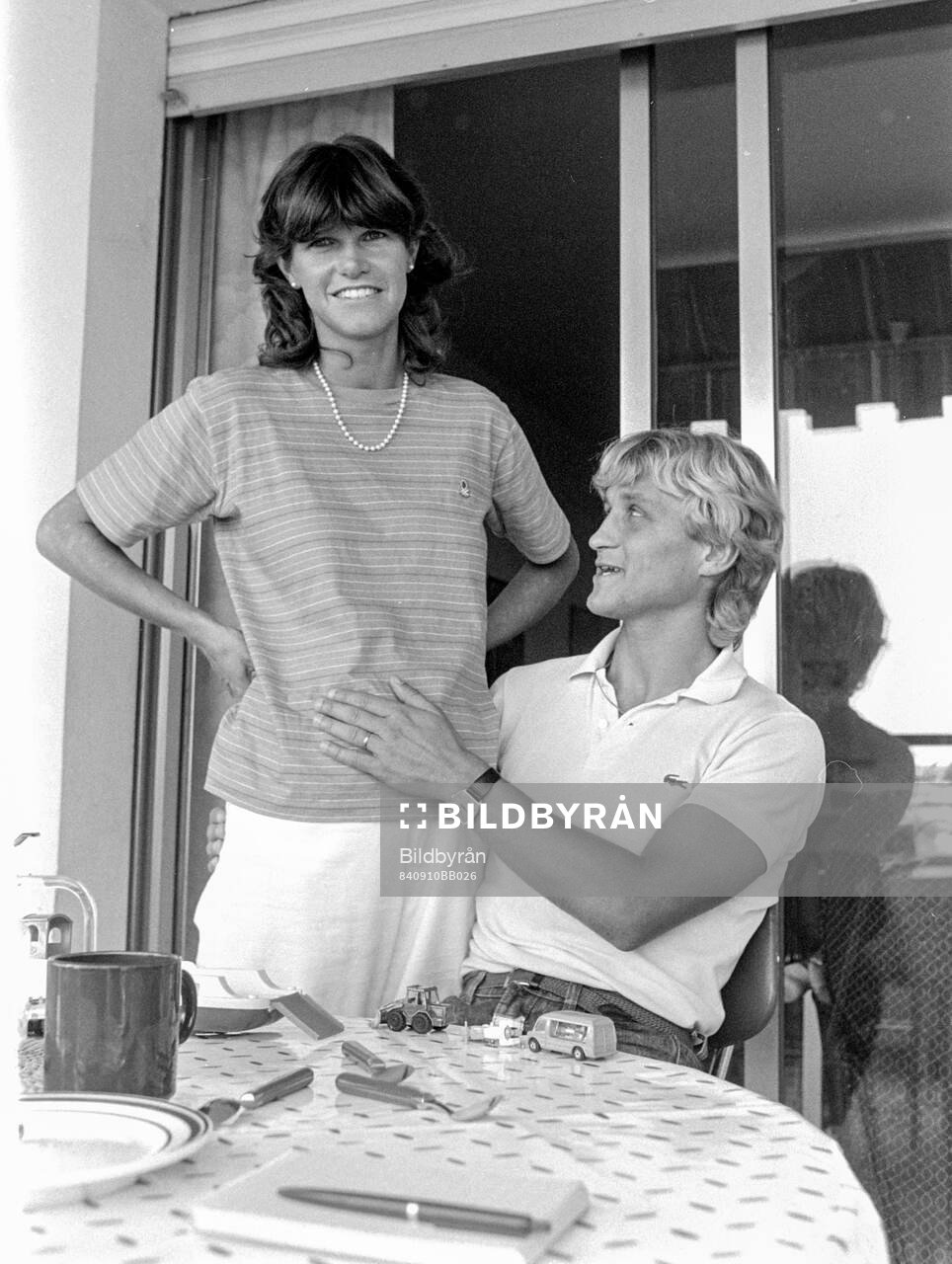 Thomas Larsson of Nice with his wife