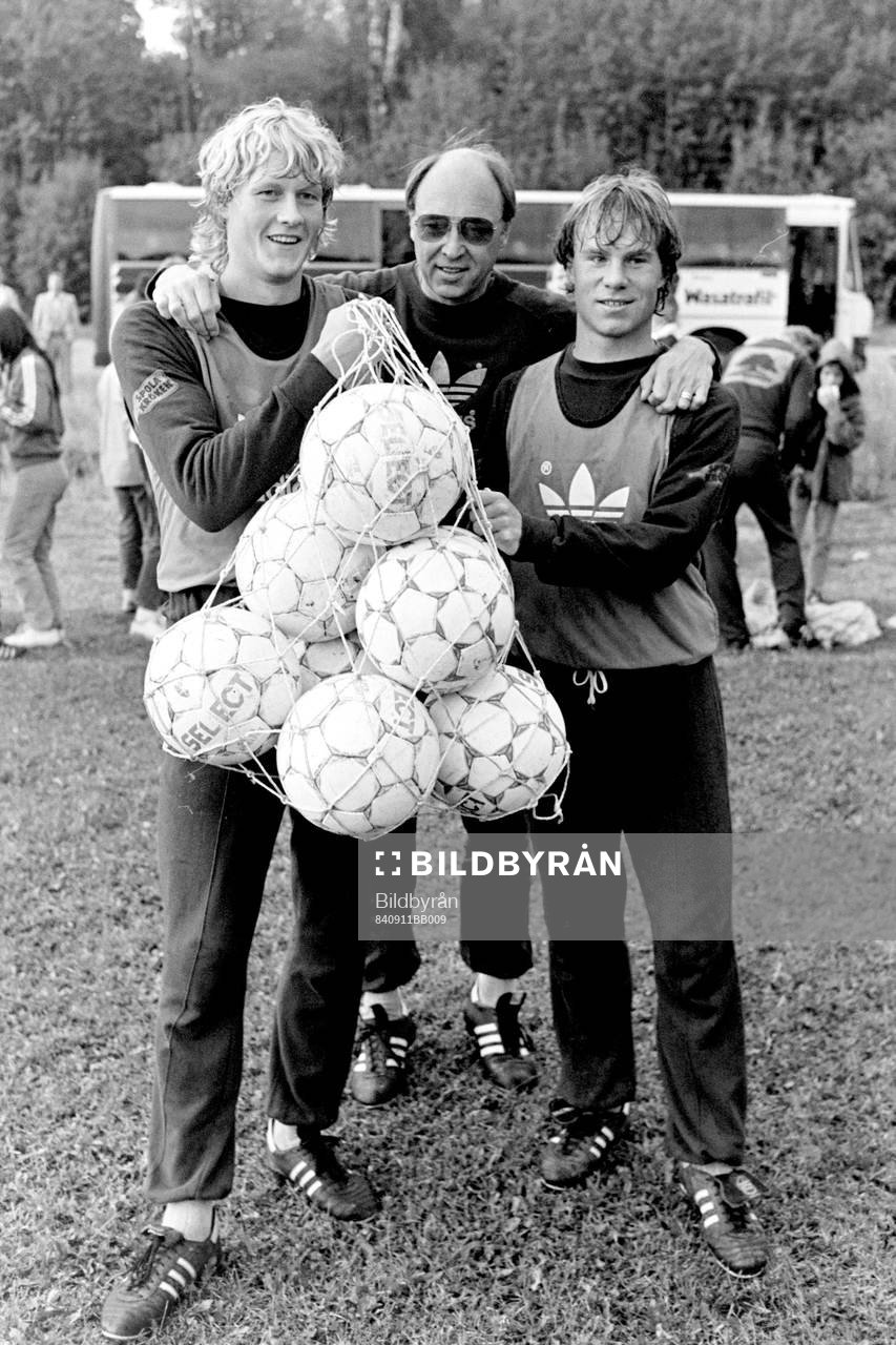 Håkan Sandberg, Lars Arnesson, förbundskapten och Hasse
