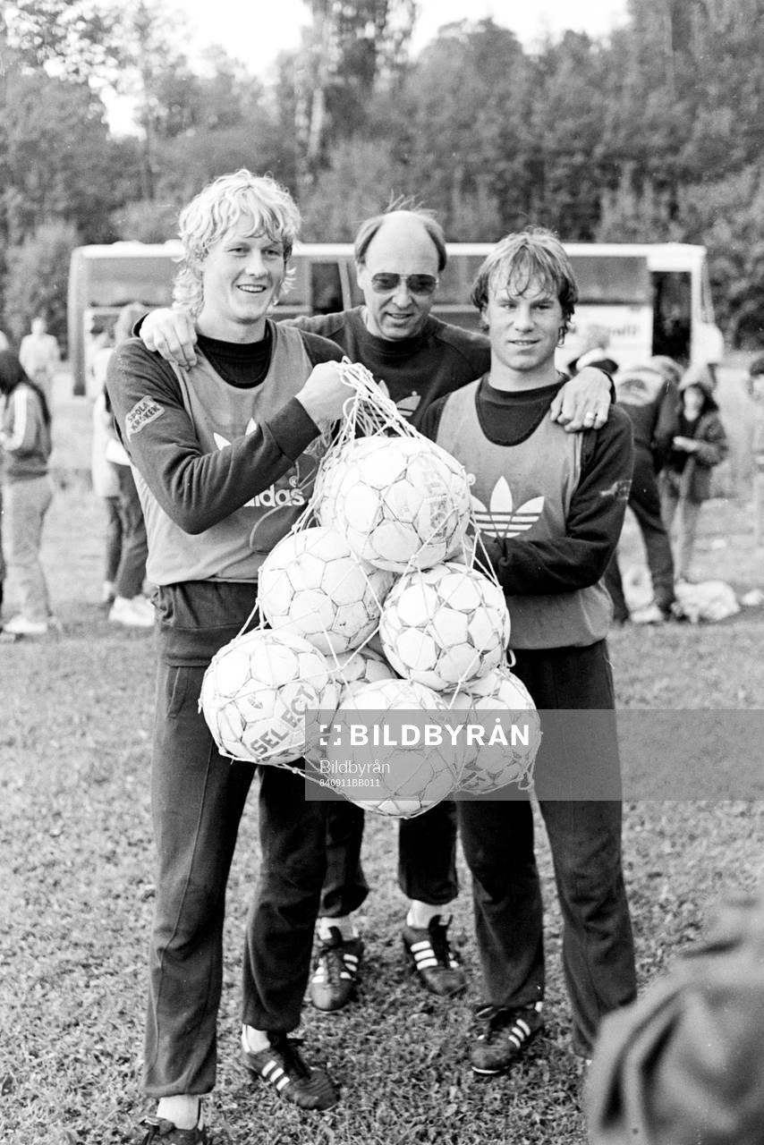 Håkan Sandberg, Lars Arnesson, förbundskapten och Hasse