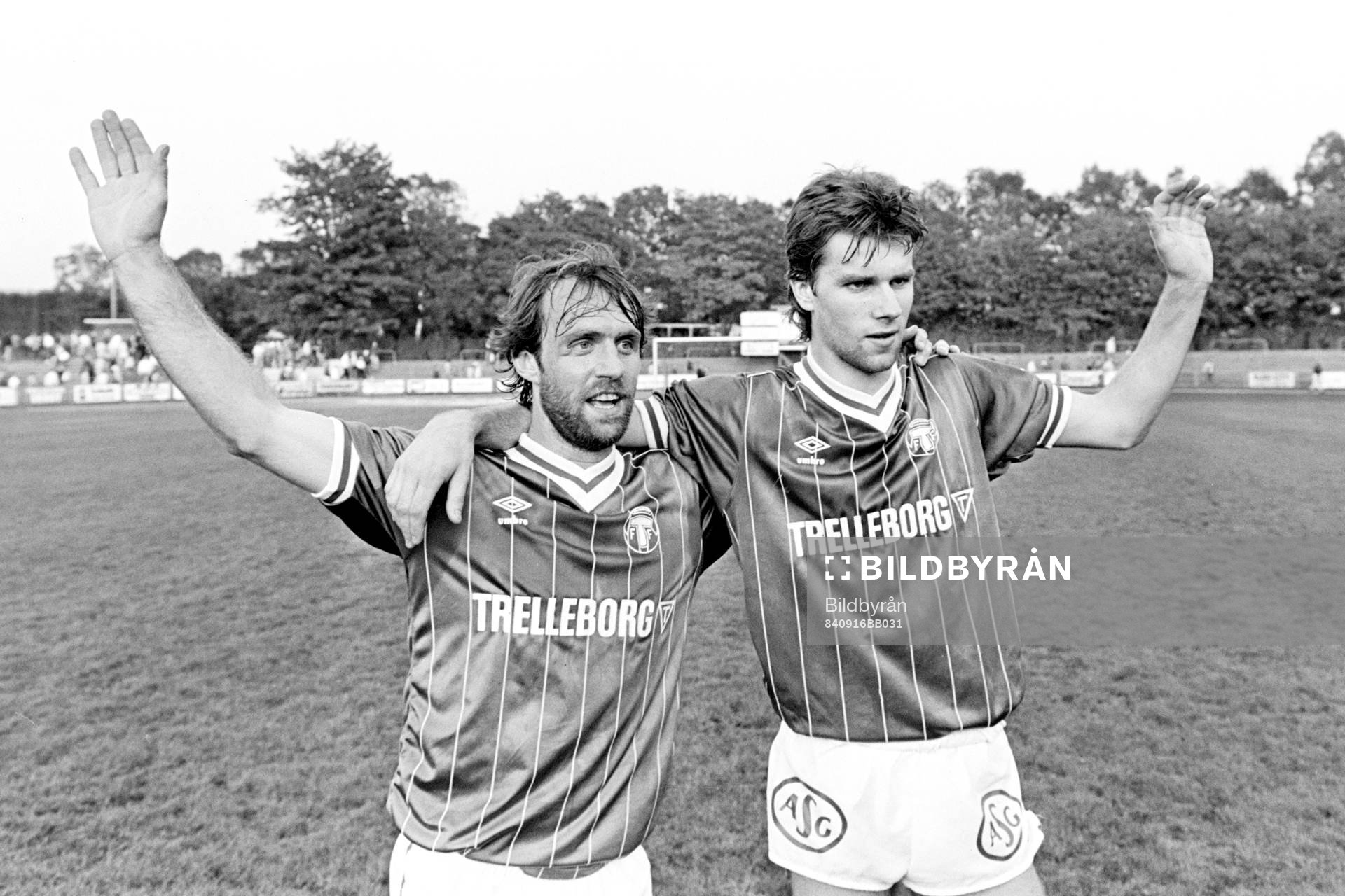 Trelleborgs målskyttar Benny Mårtensson 2 och Benny