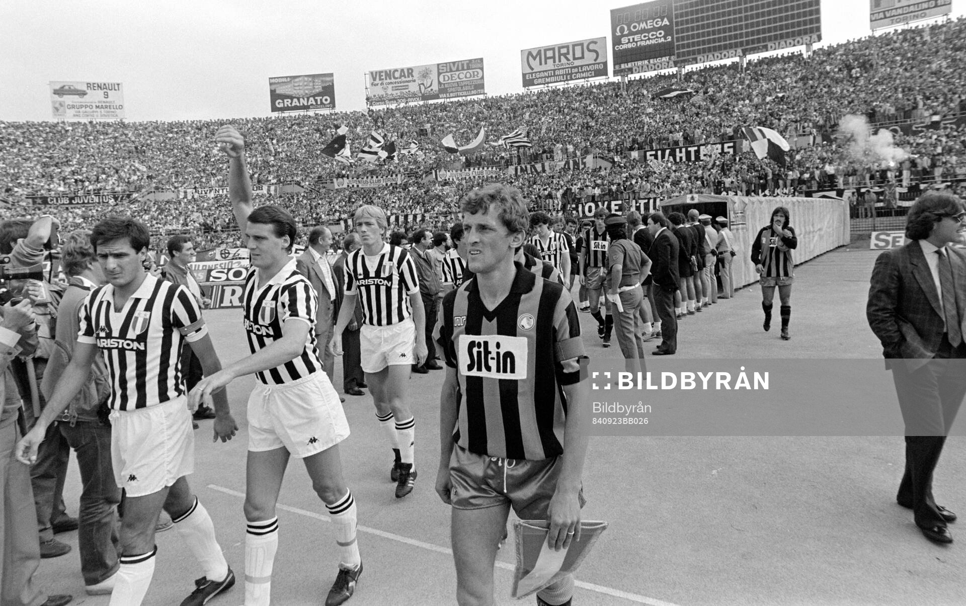 Juventus - Atalanta: Gaetano Scirea and Marco Tardelli