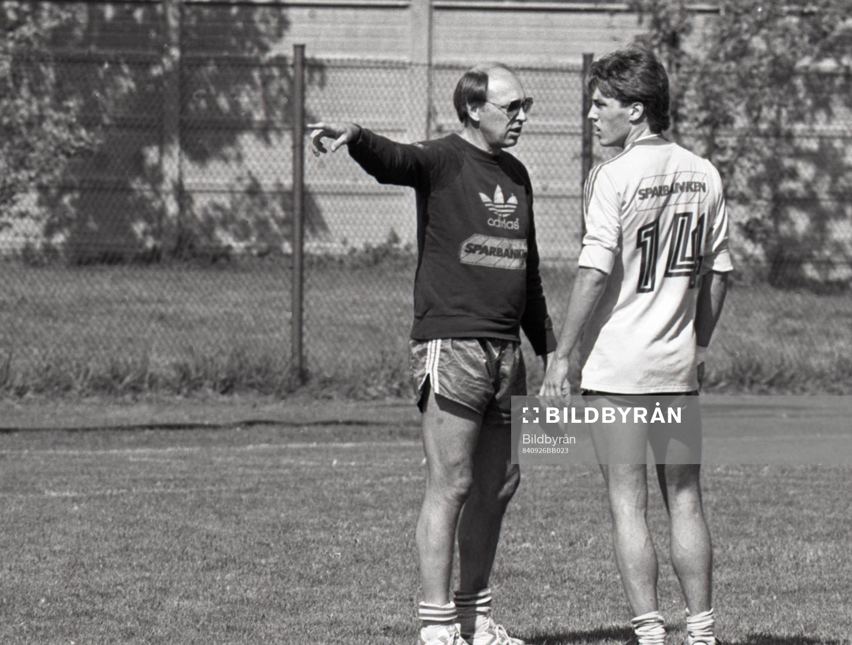 Lars Laban Arnesson, förbundskapten och Mats Gren